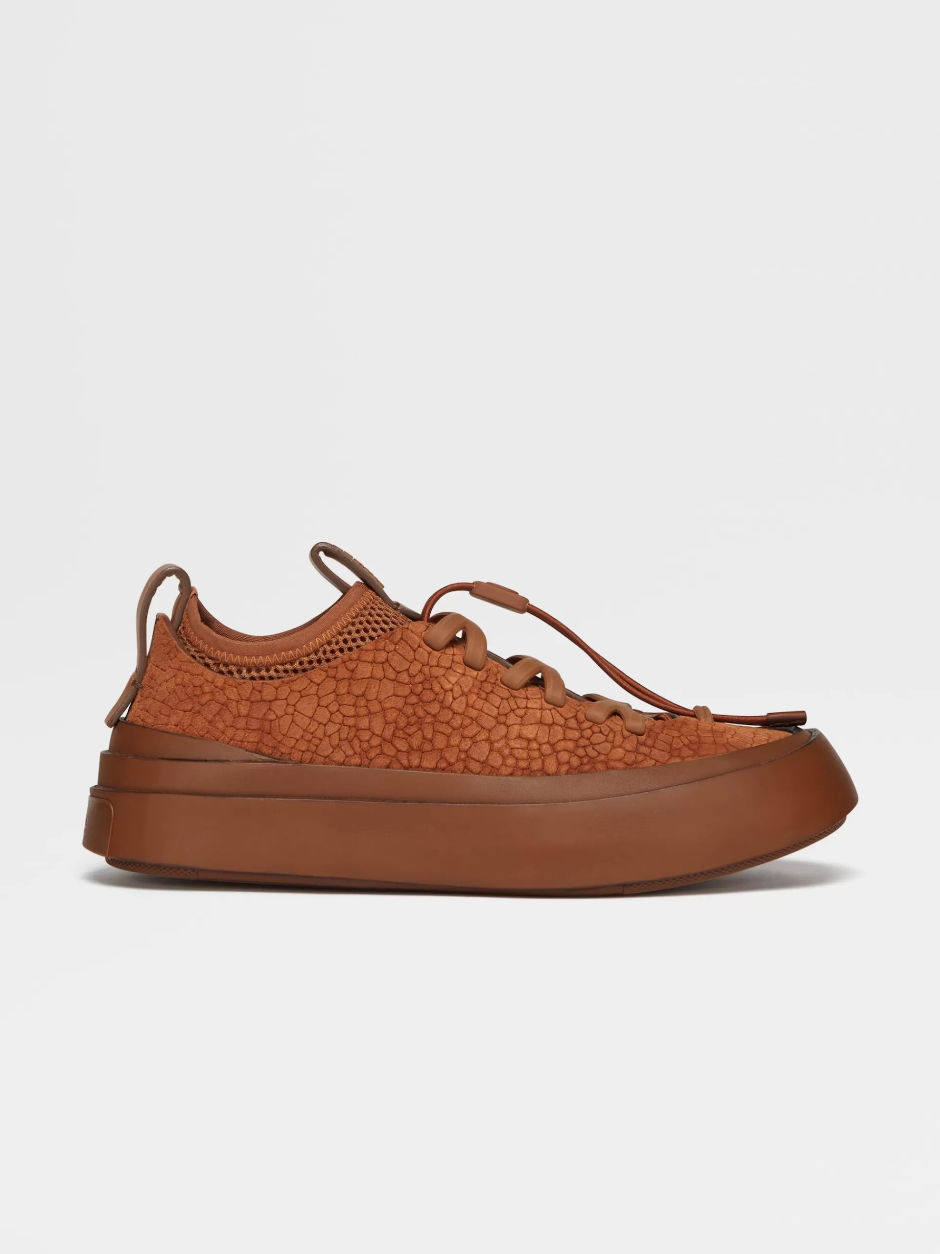 New ZEGNA Baskets Triple Stitch™ Mrbailey® En Veau Velours Marron Vigogne