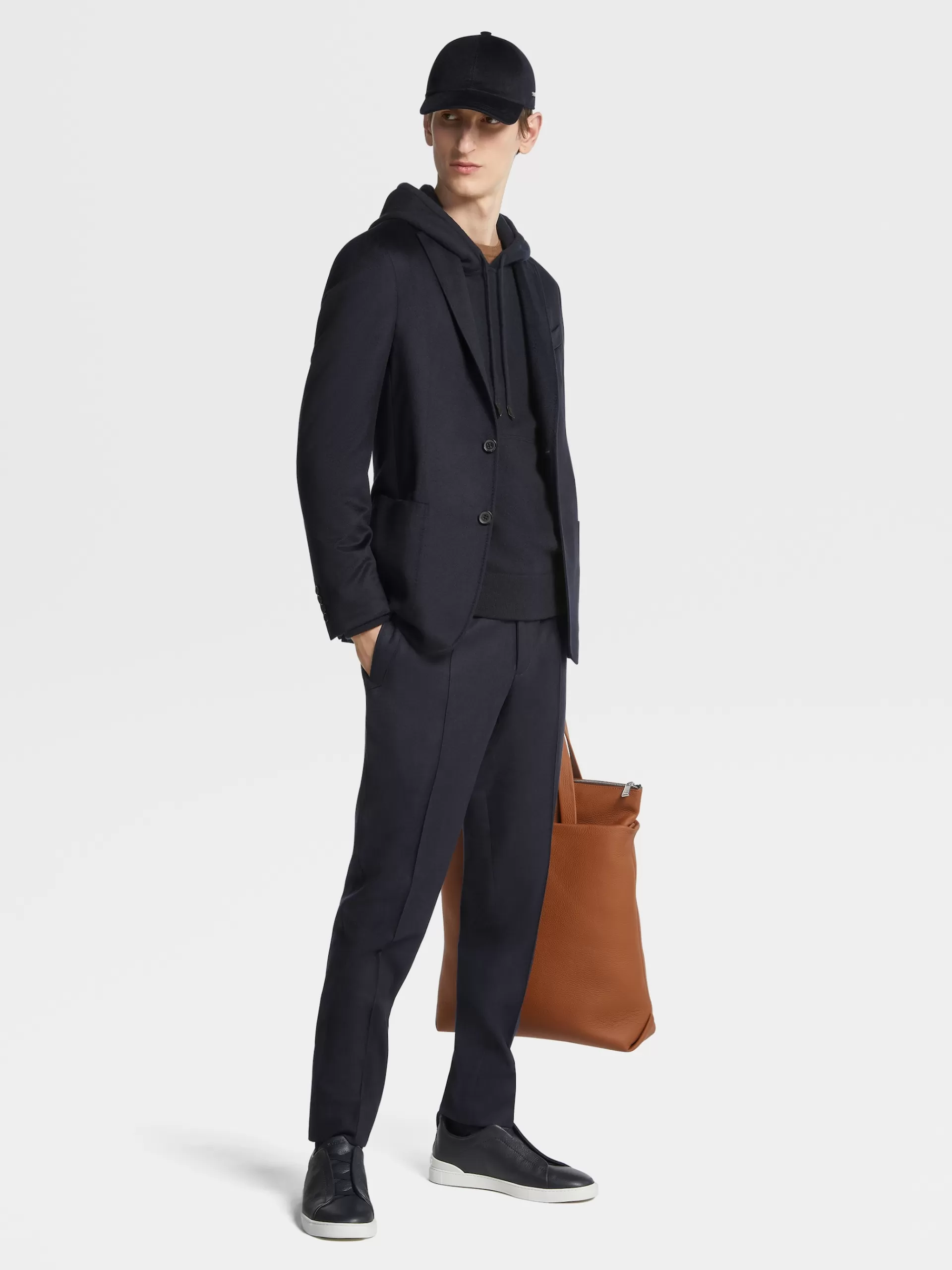 Best Sale ZEGNA Blazer Oasi Cashmere Bleu Marine