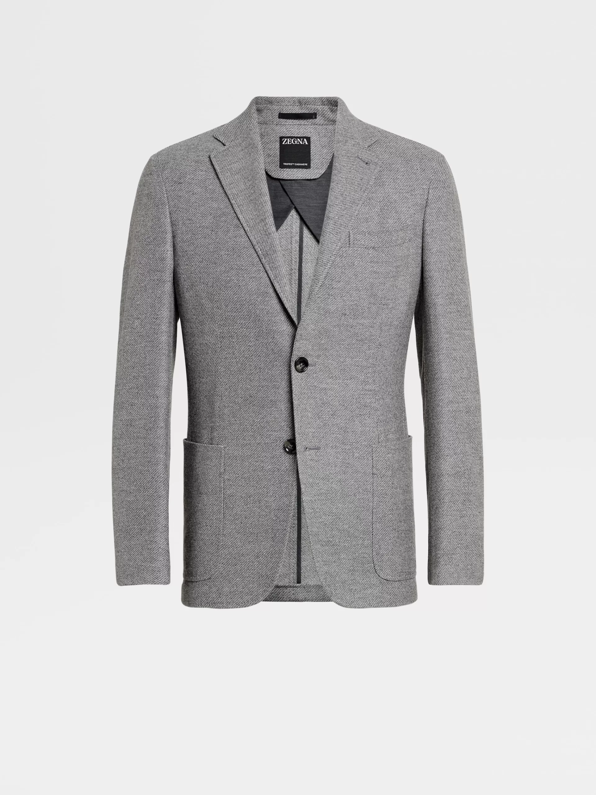 Outlet ZEGNA Blazer Trofeo™ Cashmere Gris Chine