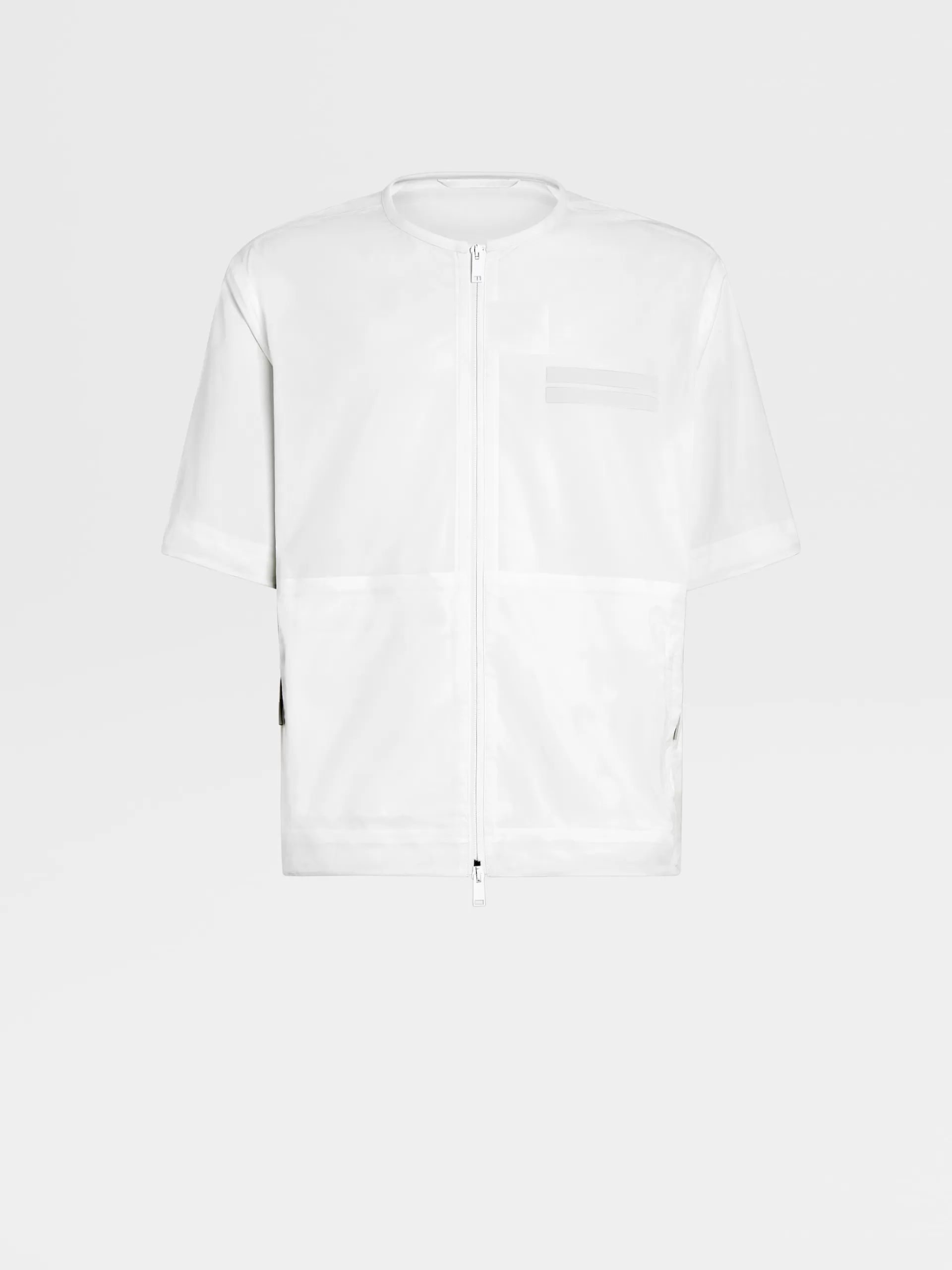 Cheap ZEGNA Blouson A Manches Courtes En Tissu Technique #Usetheexisting™ Blanc