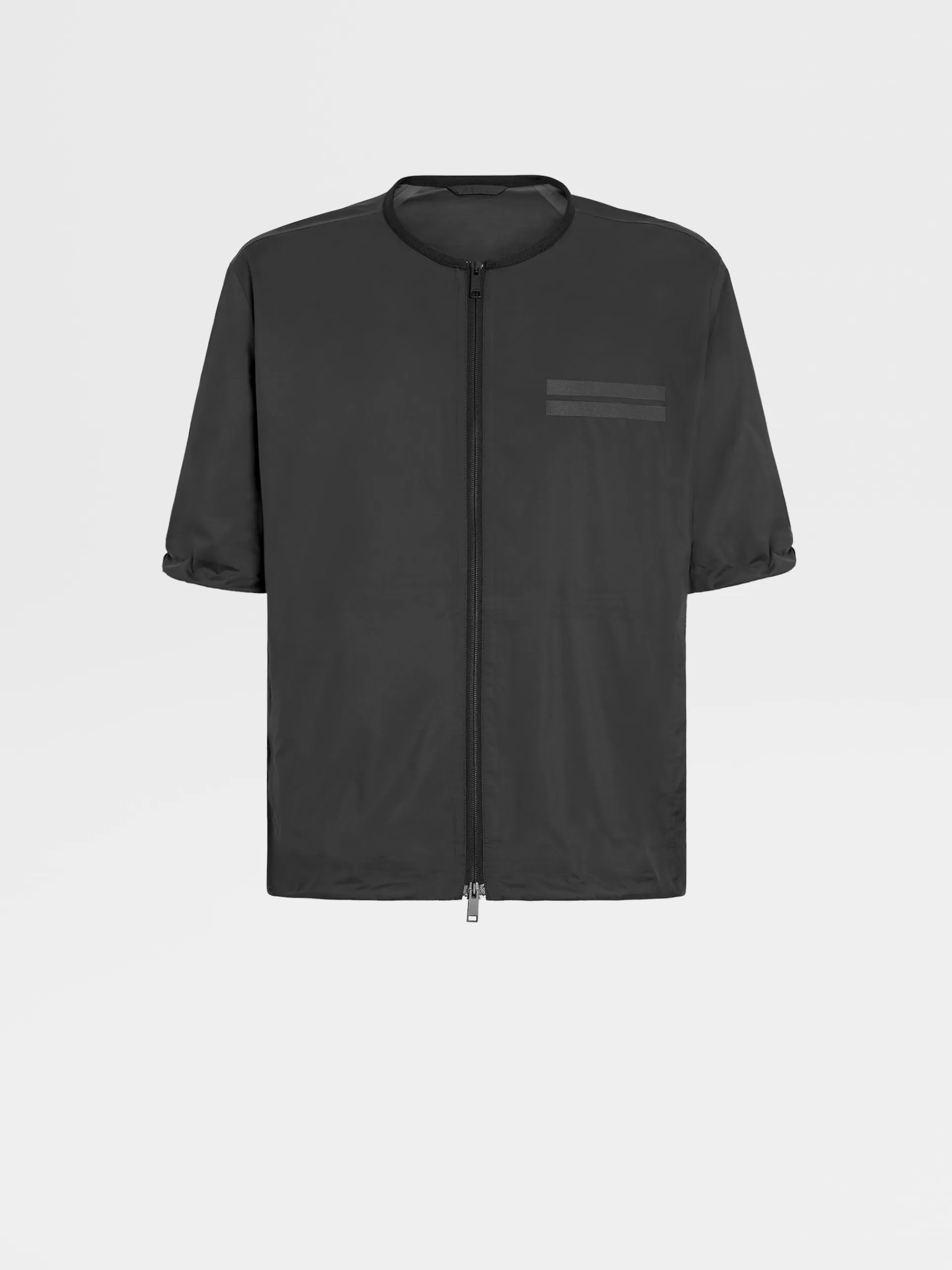 Sale ZEGNA Blouson A Manches Courtes En Tissu Technique #Usetheexisting™ Noir