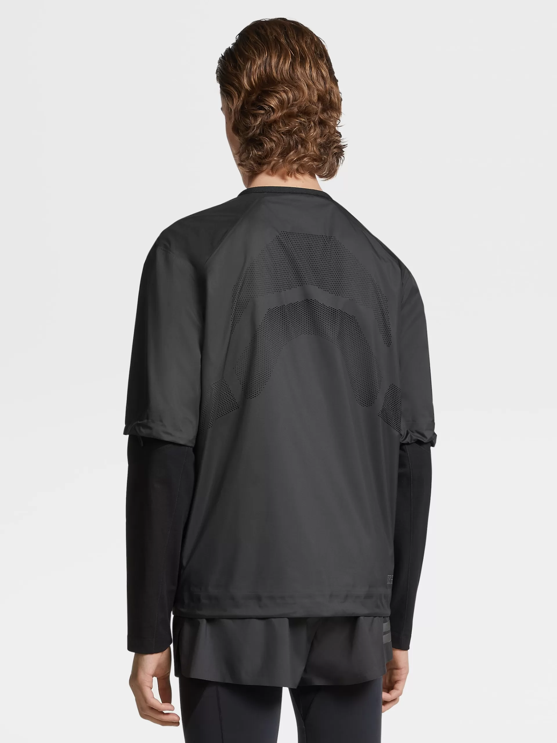 Fashion ZEGNA Blouson A Manches Courtes En Tissu Technique #Usetheexisting™ Noir