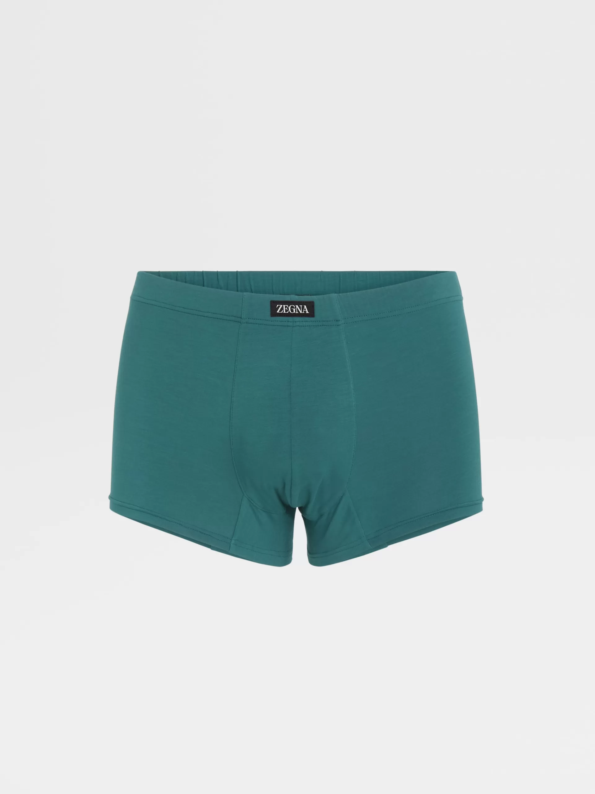 Store ZEGNA Boxer En Modal Extensible Vert Emeraude