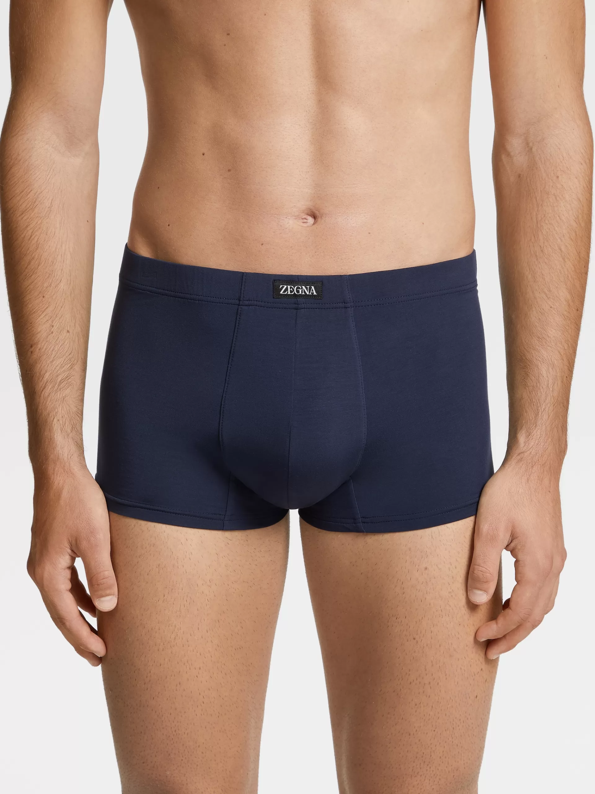 Hot ZEGNA Boxer En Modal Extensible Bleu Marine