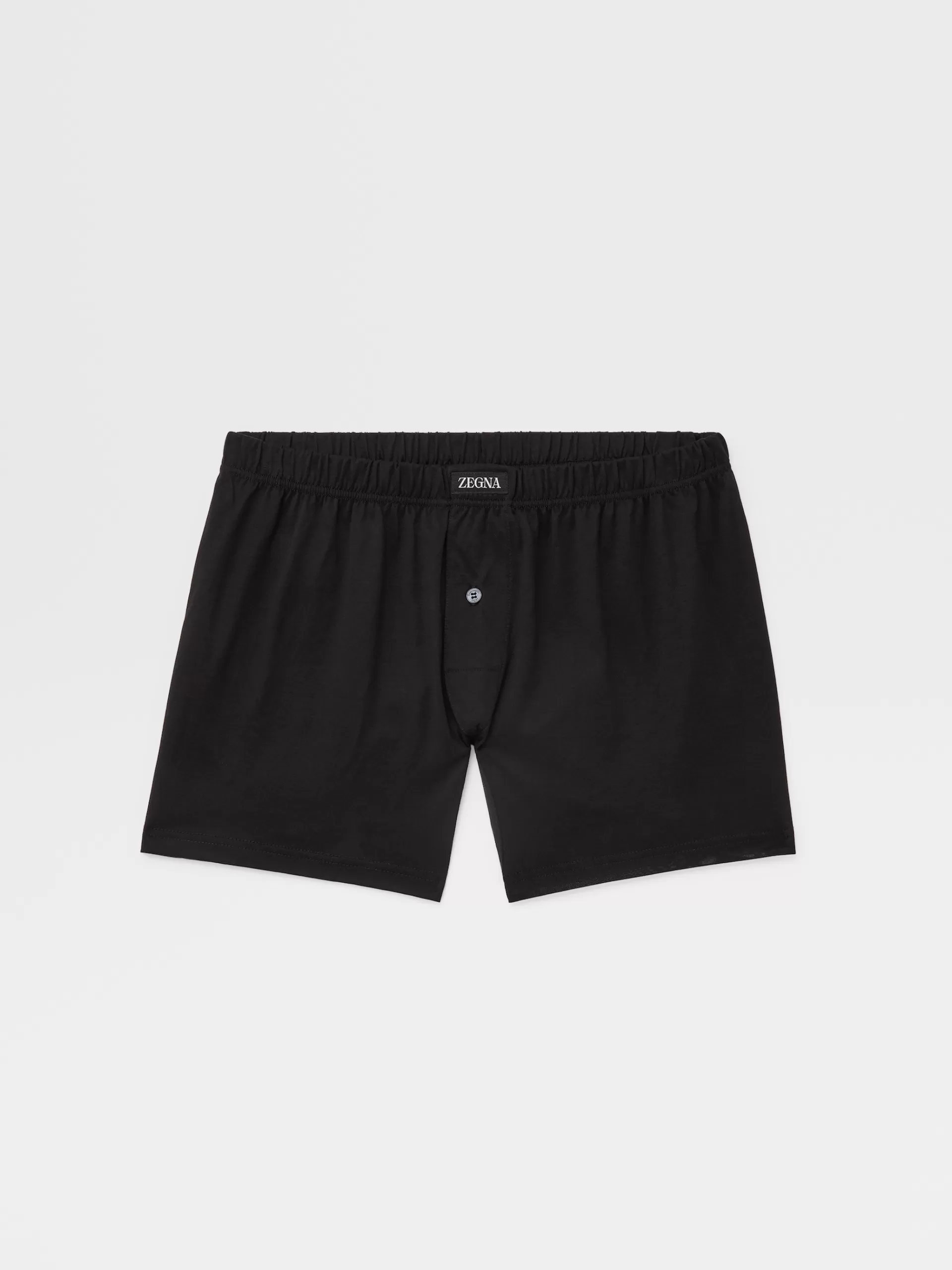 Best ZEGNA Boxer Long En Coton Filoscozia Noir