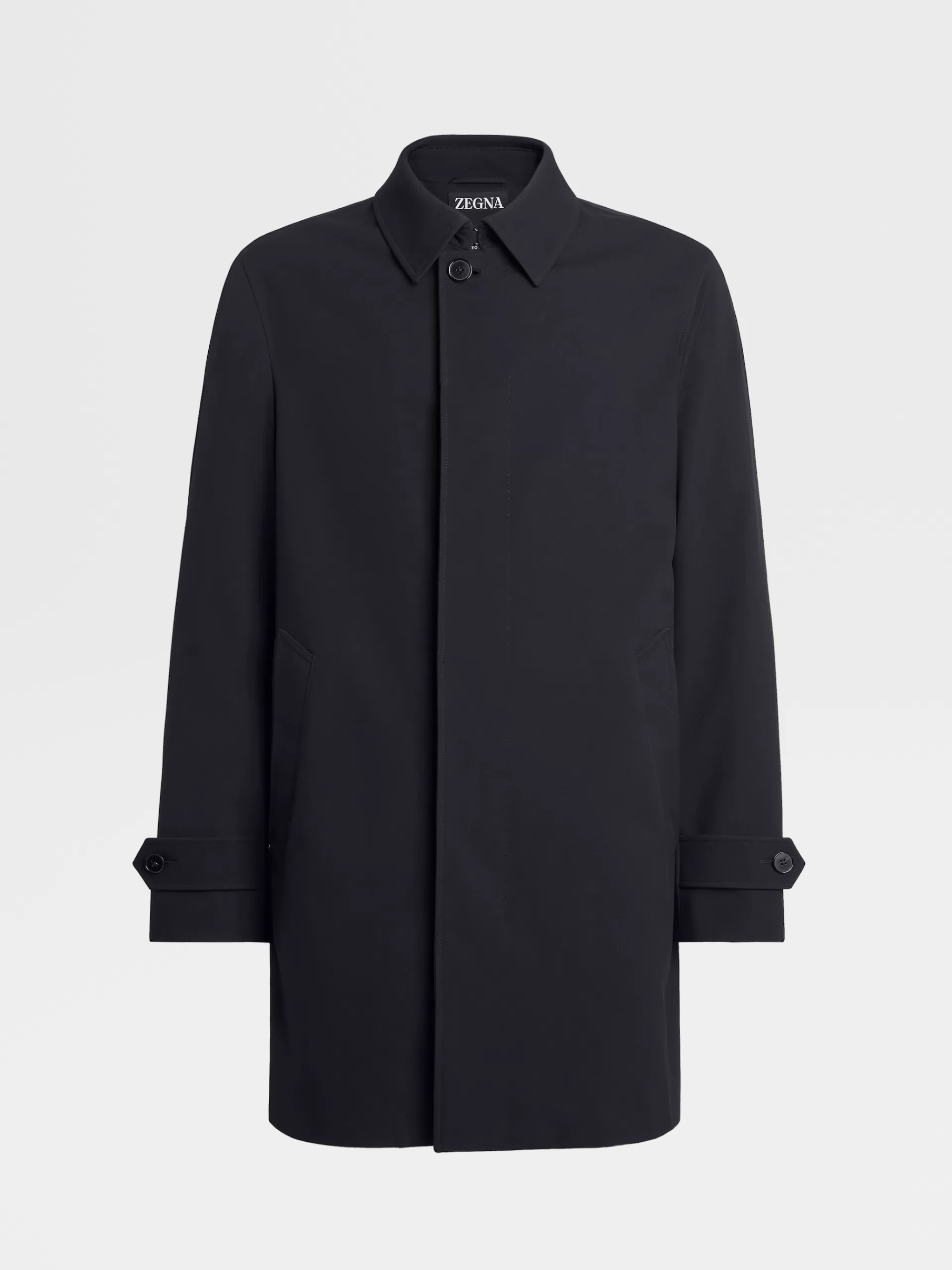 Cheap ZEGNA •Trench-Coat Trofeo™ Elements Bleu Marine