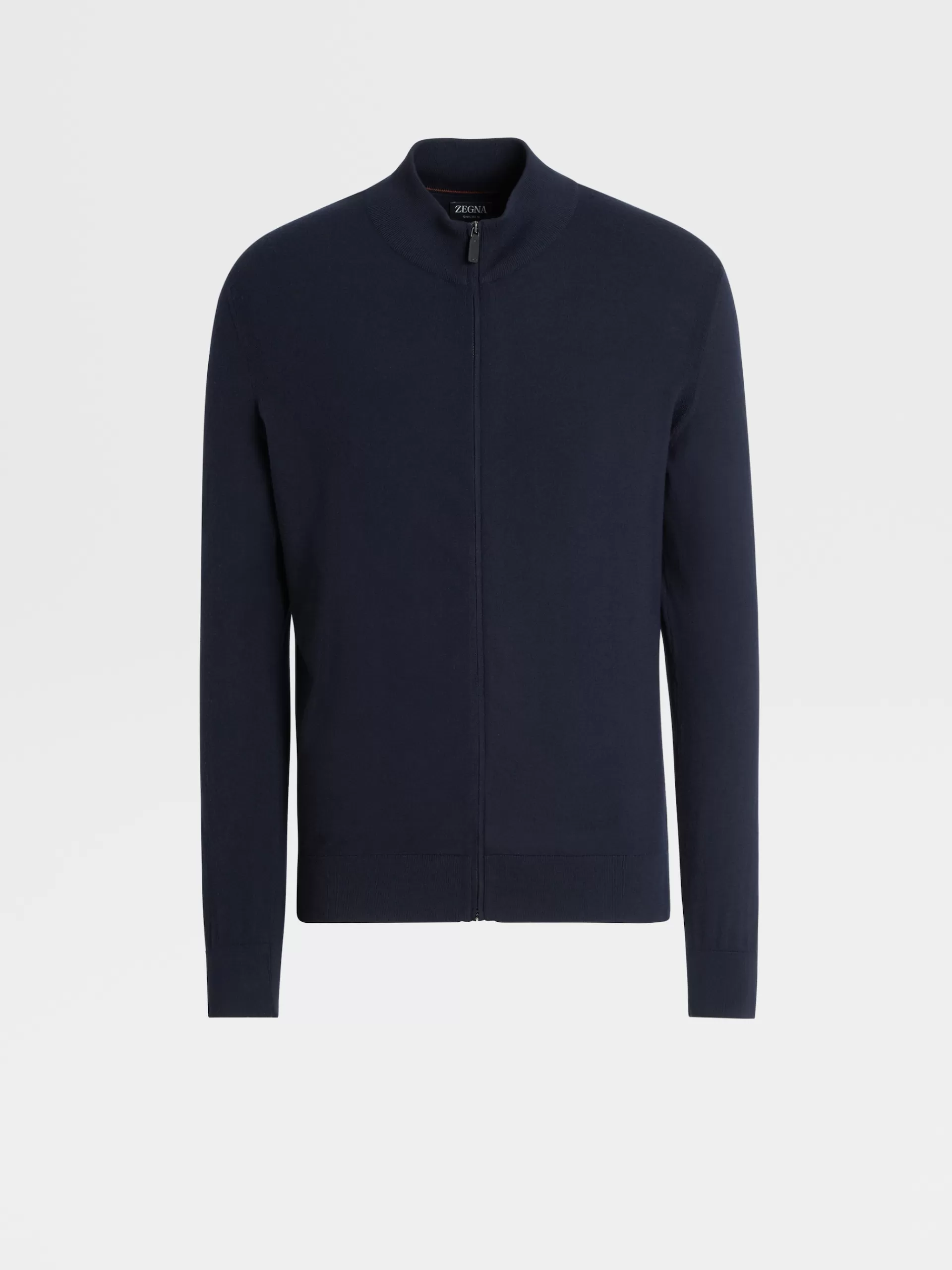 Store ZEGNA Cardigan Zippe En Maille De Laine 12Milmil12 Bleu Marine