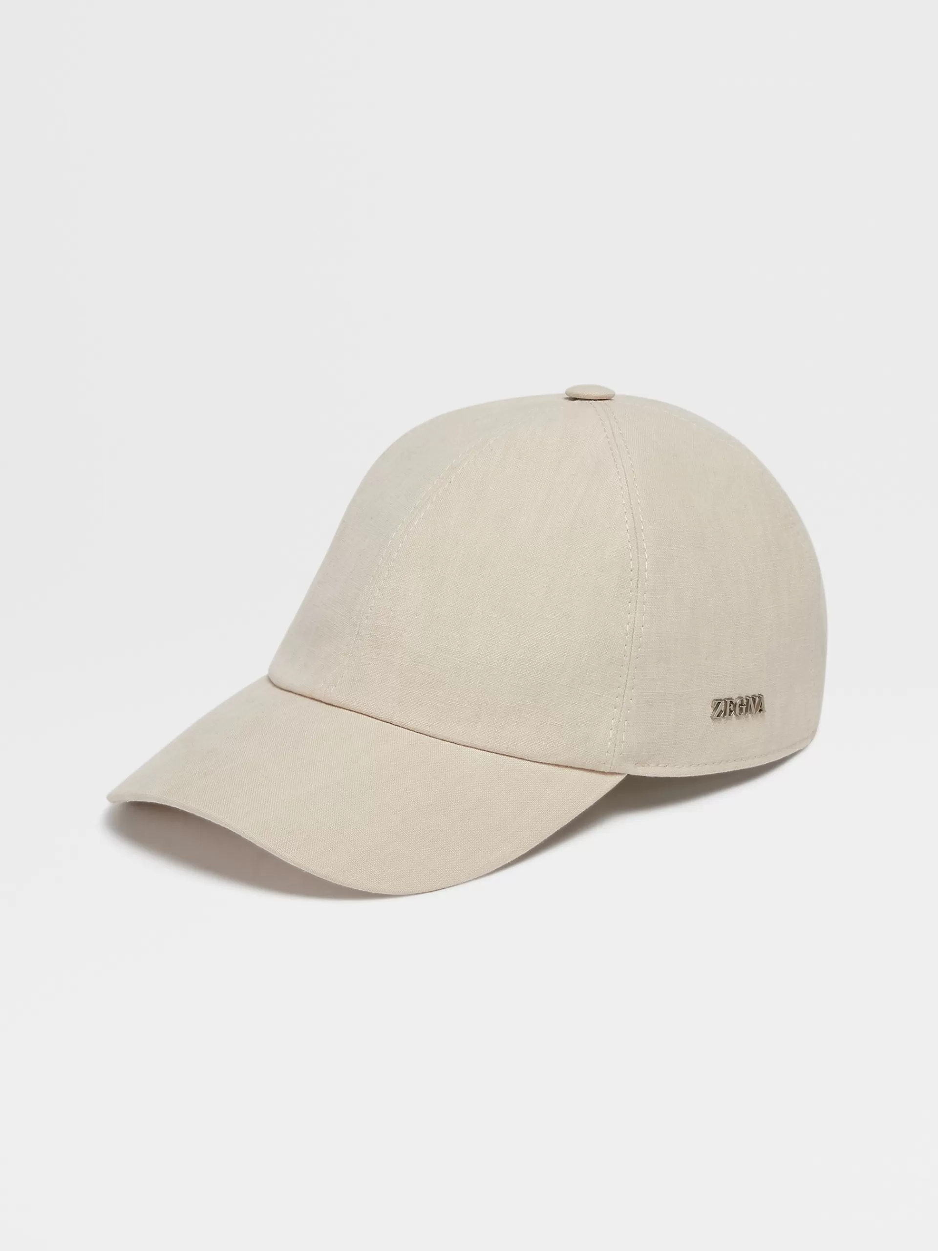 Online ZEGNA Casquette De Baseball En Lin Beige