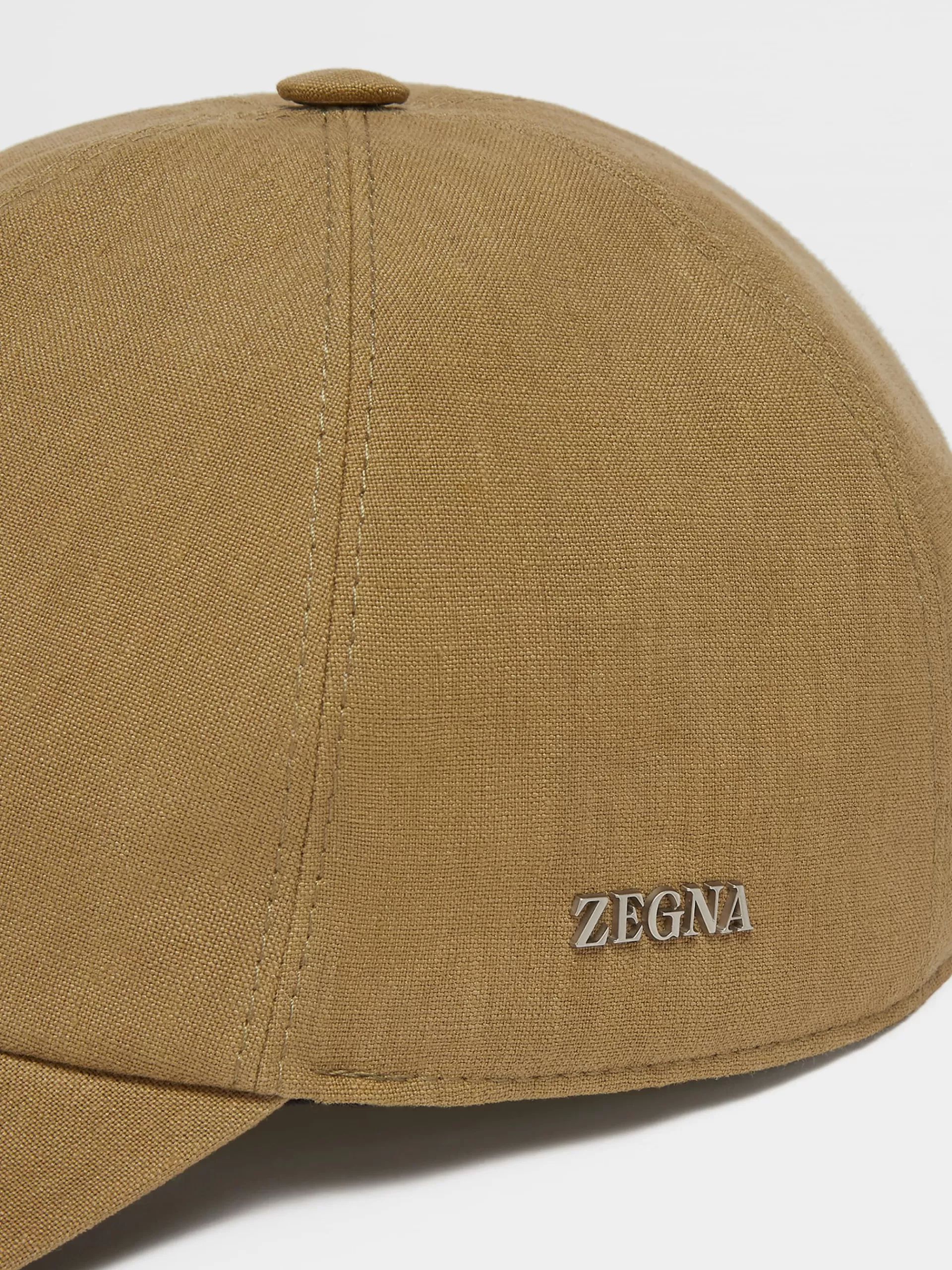 Outlet ZEGNA Casquette De Baseball En Lin Vert Clair