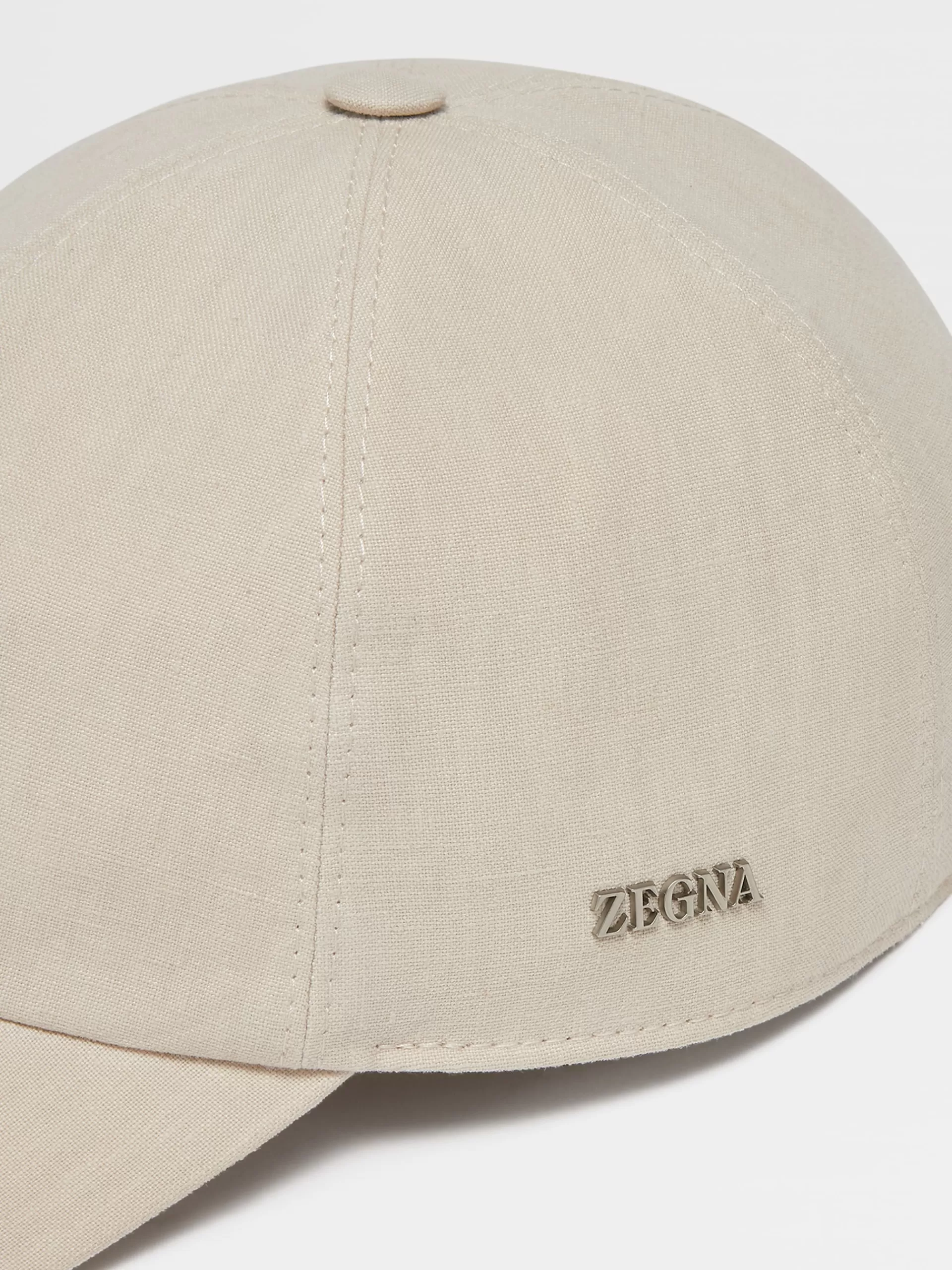 Online ZEGNA Casquette De Baseball En Lin Beige