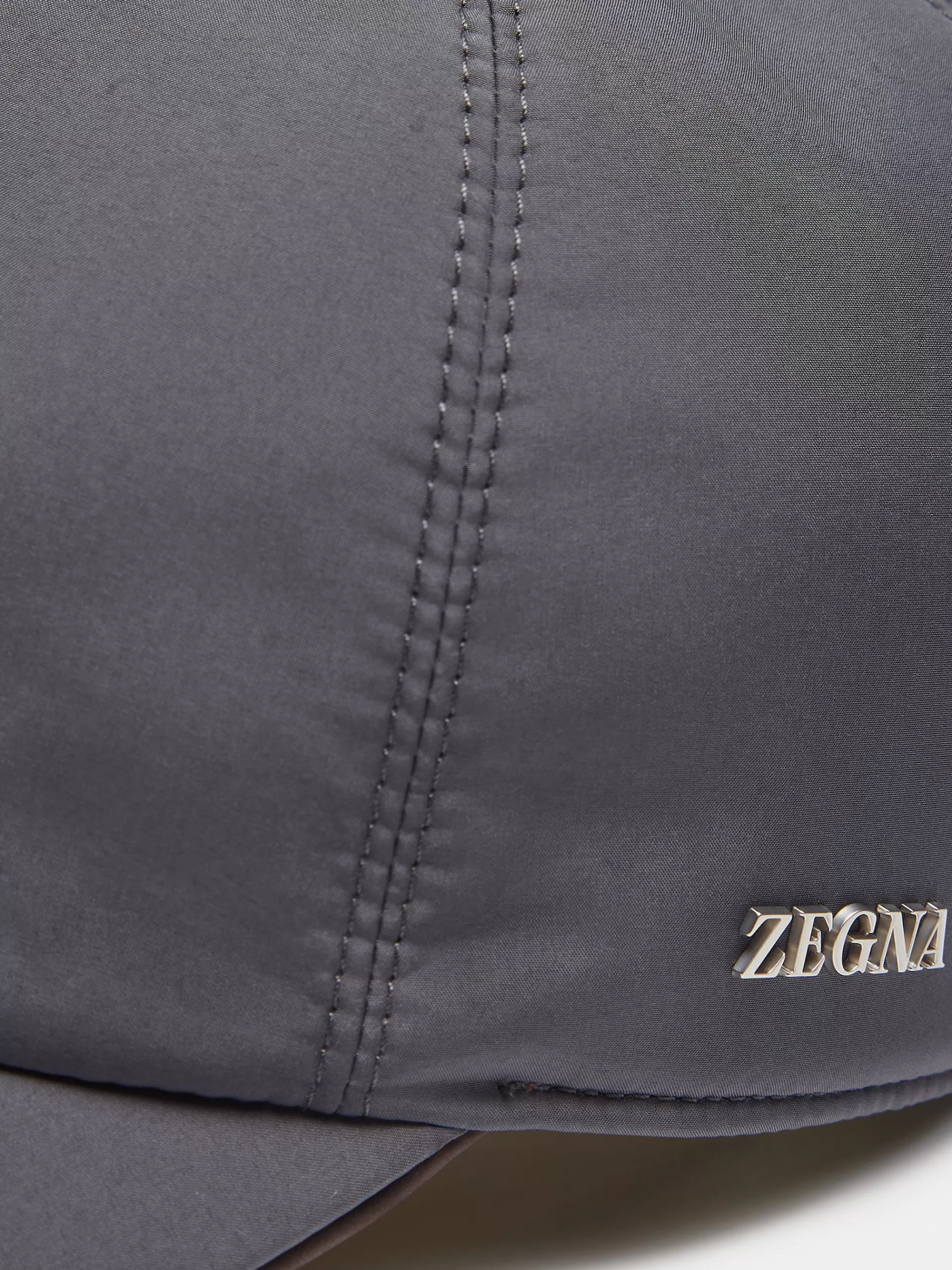 Discount ZEGNA Casquette De Baseball En Tissu Techniquee Gris