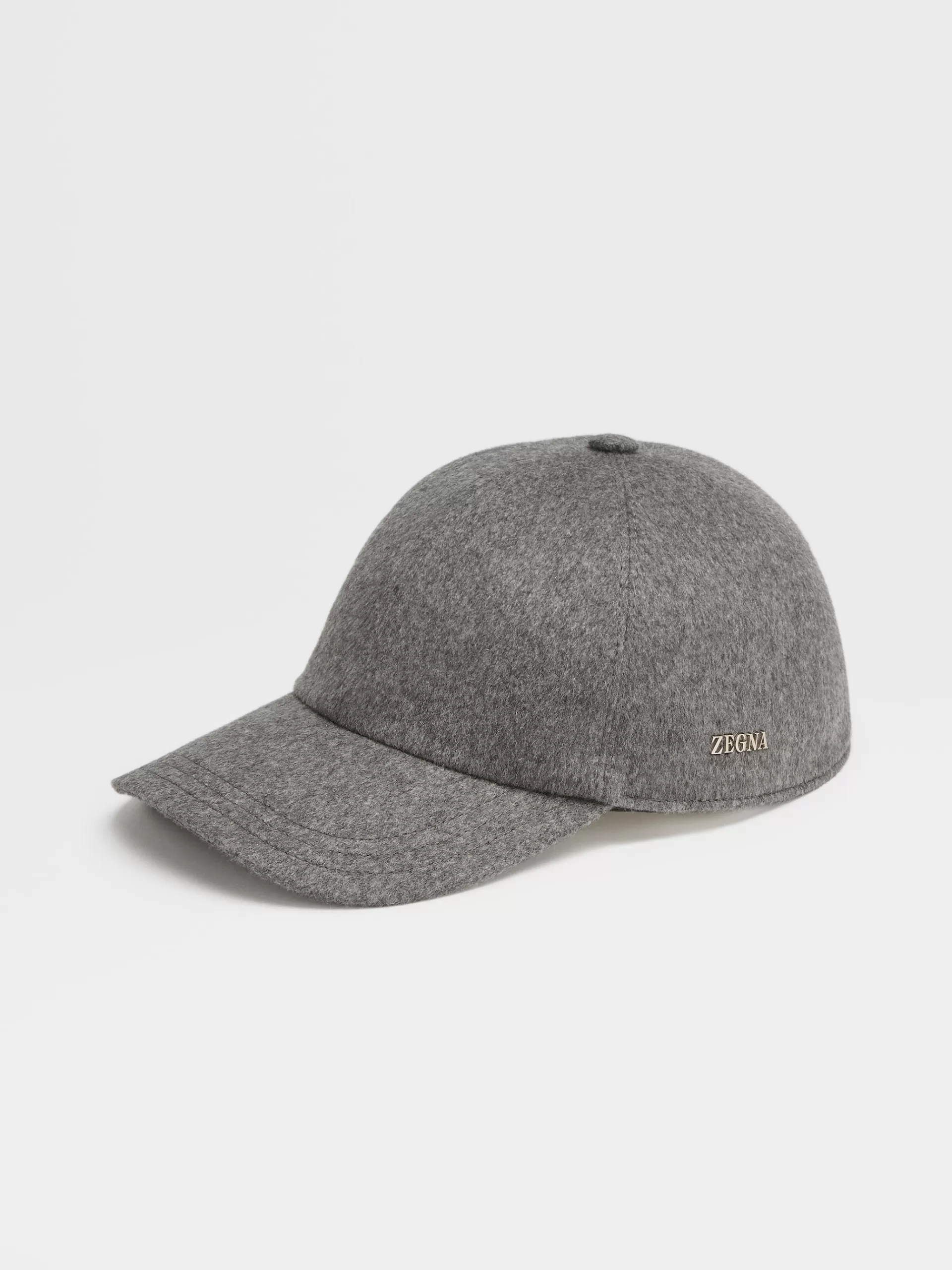 Best ZEGNA Casquette En Cachemire Gris Fonce