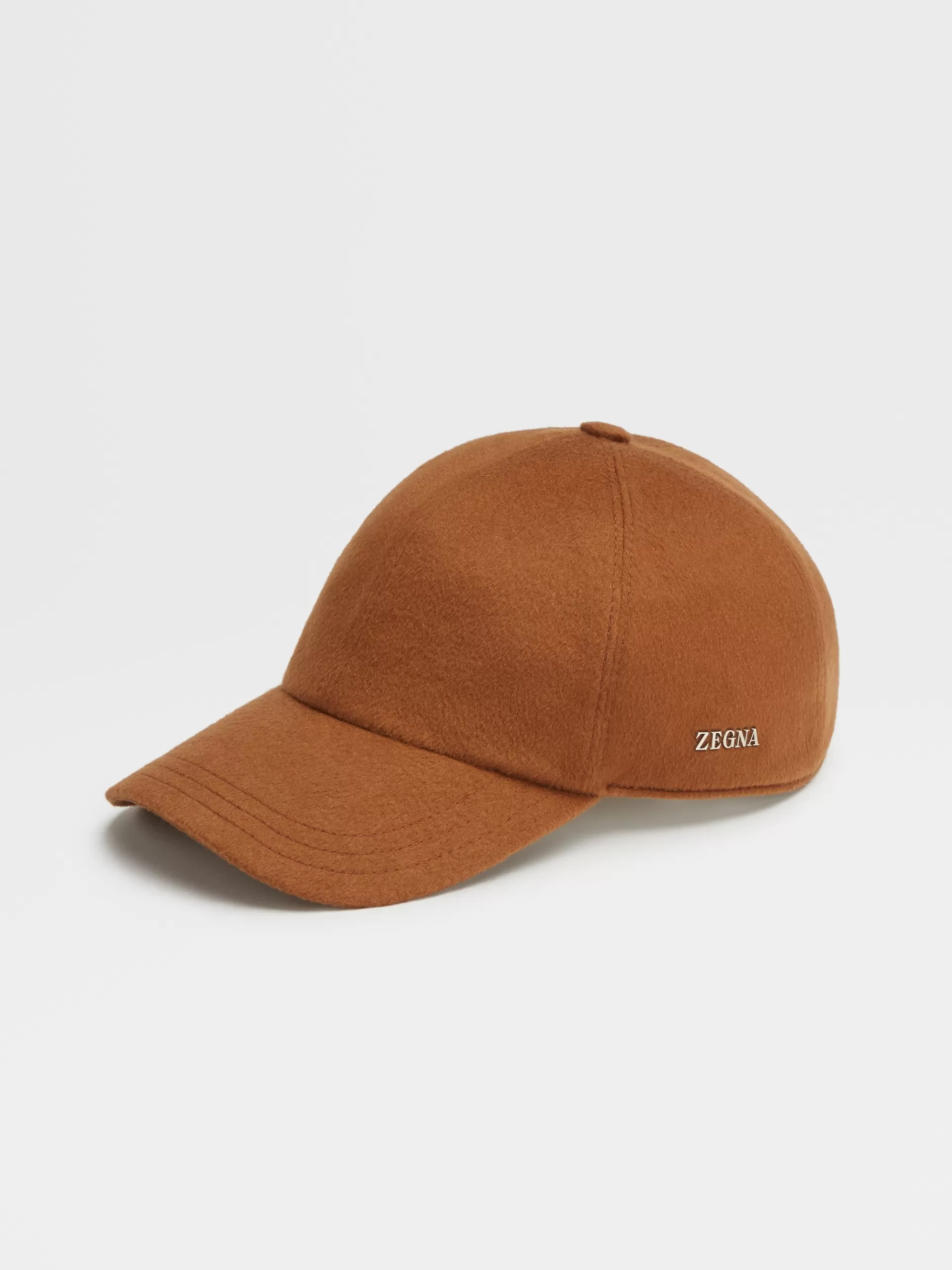 New ZEGNA Casquette En Cachemire Marron Vigogne