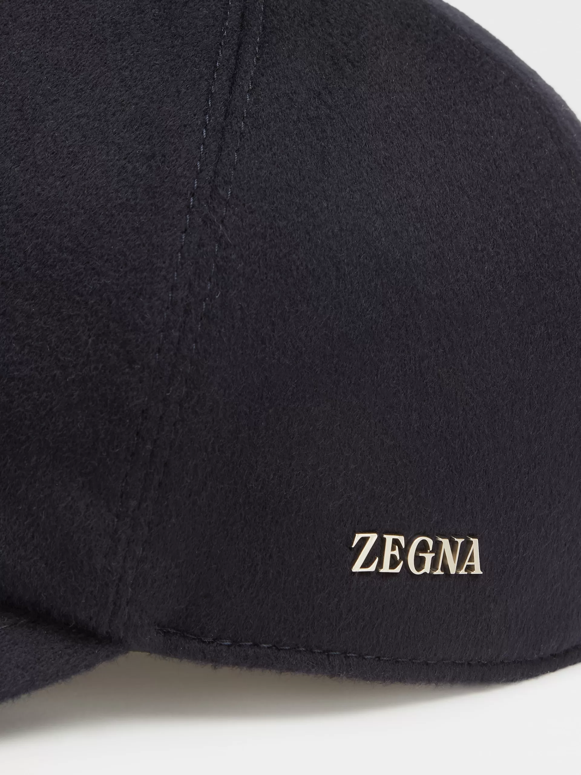 Fashion ZEGNA Casquette En Cachemire Bleu Fonce