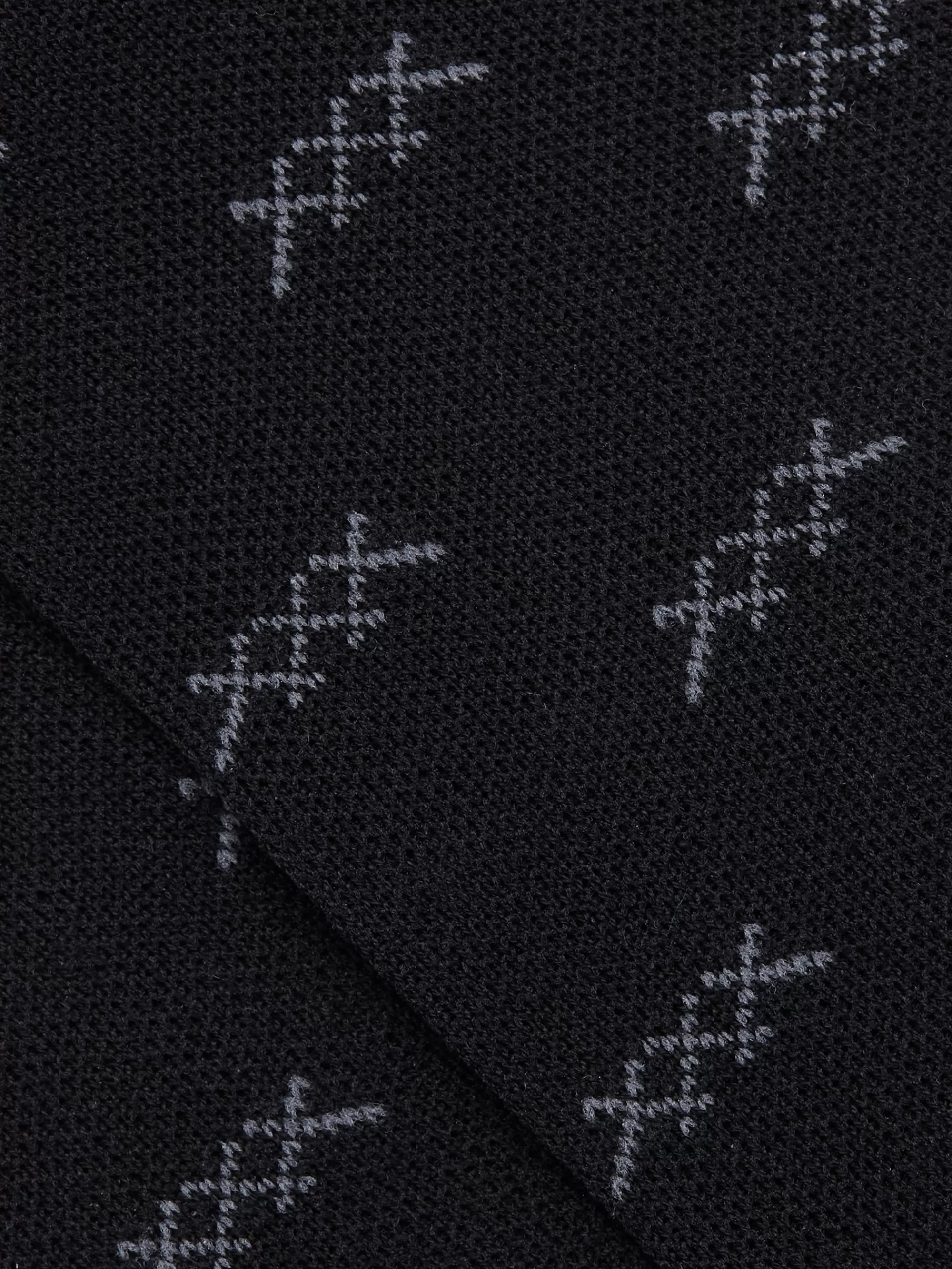 Outlet ZEGNA Chaussettes Basses En Coton Filoscoziaes Noir