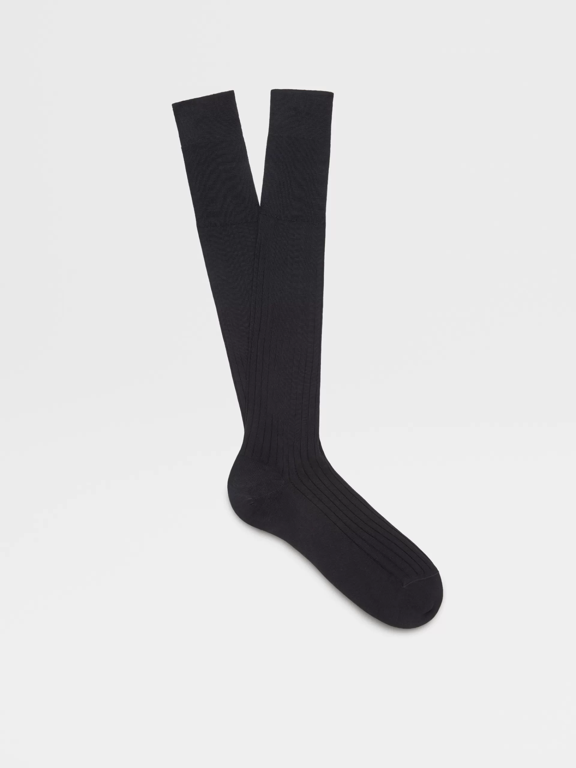 Flash Sale ZEGNA Chaussettes En Coton Bleu Marine