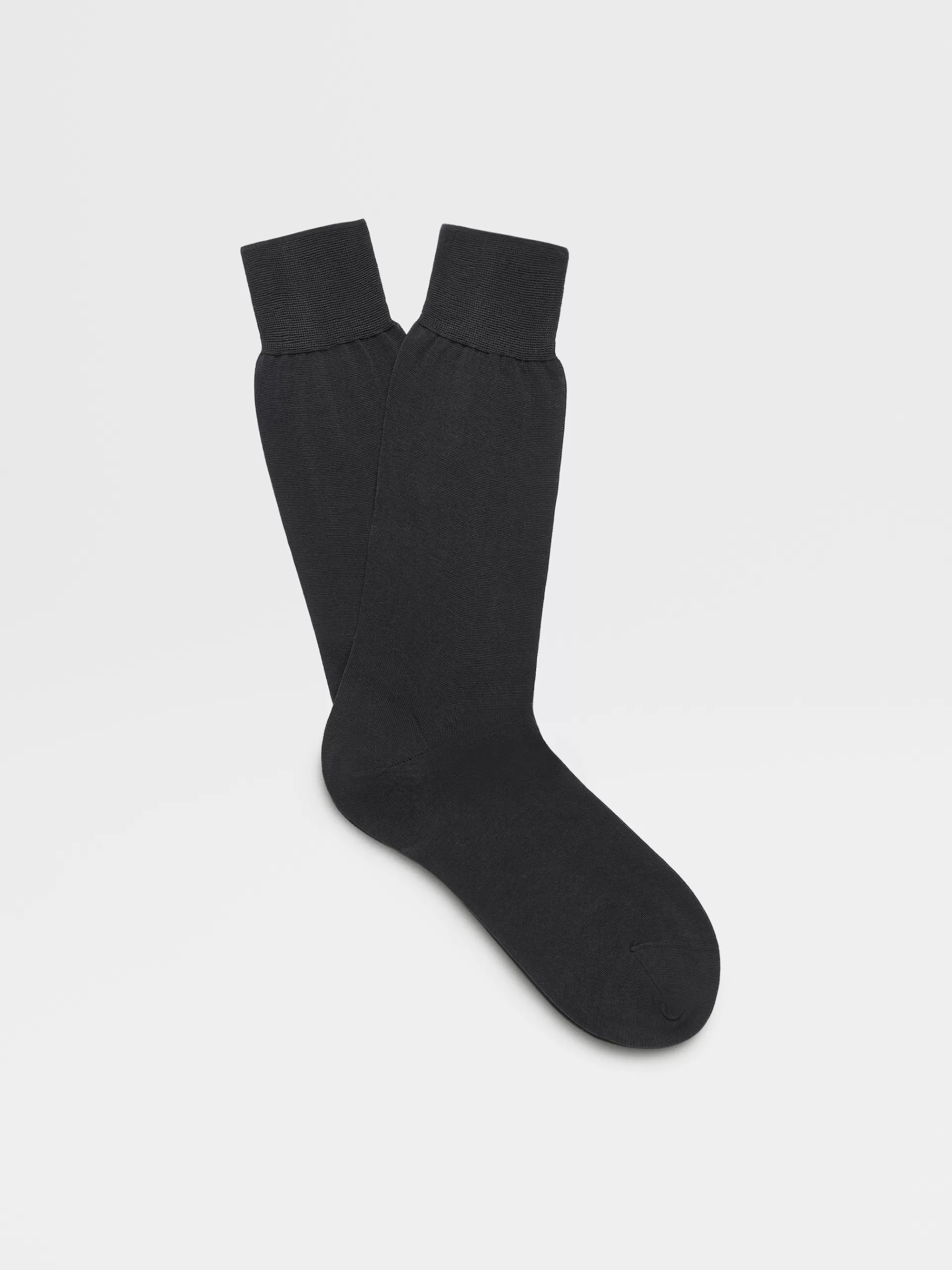 Discount ZEGNA Chaussettes En Coton Bleu Marine