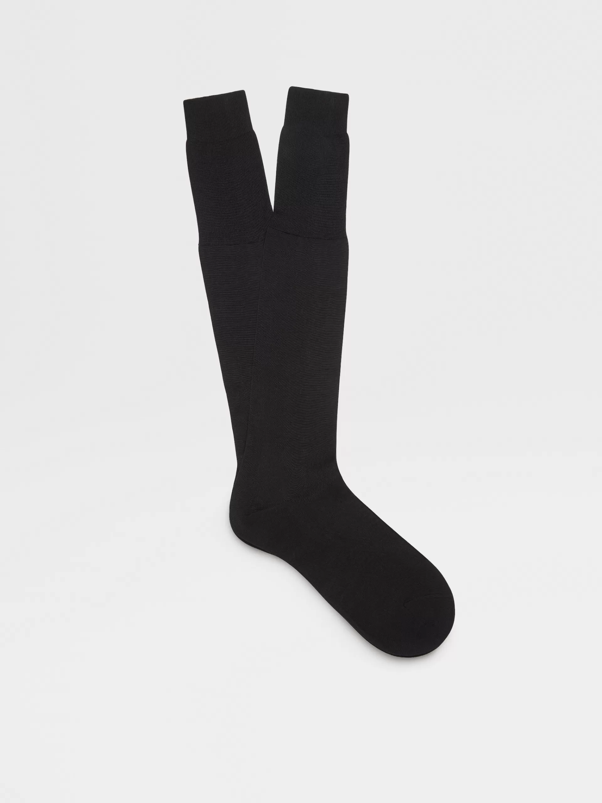 Clearance ZEGNA Chaussettes En Coton Bleu Marine