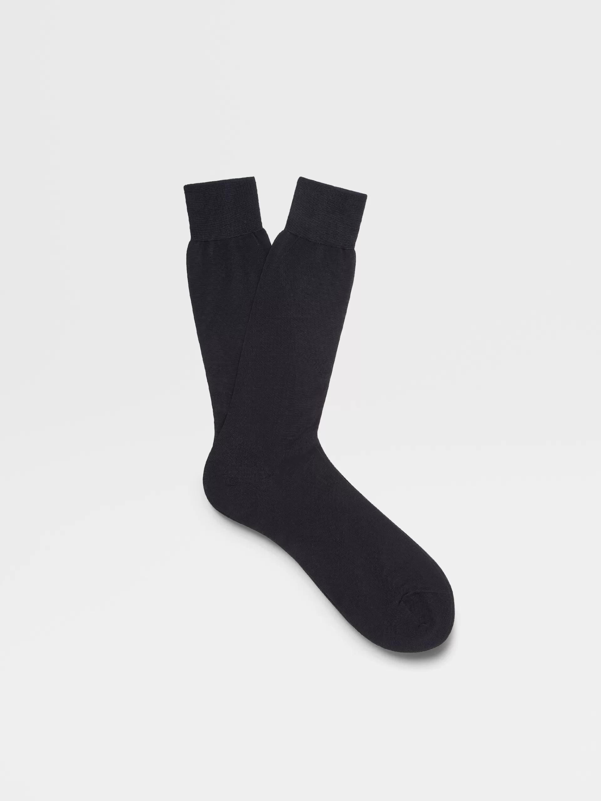 Discount ZEGNA Chaussettes En Coton Bleu Marine