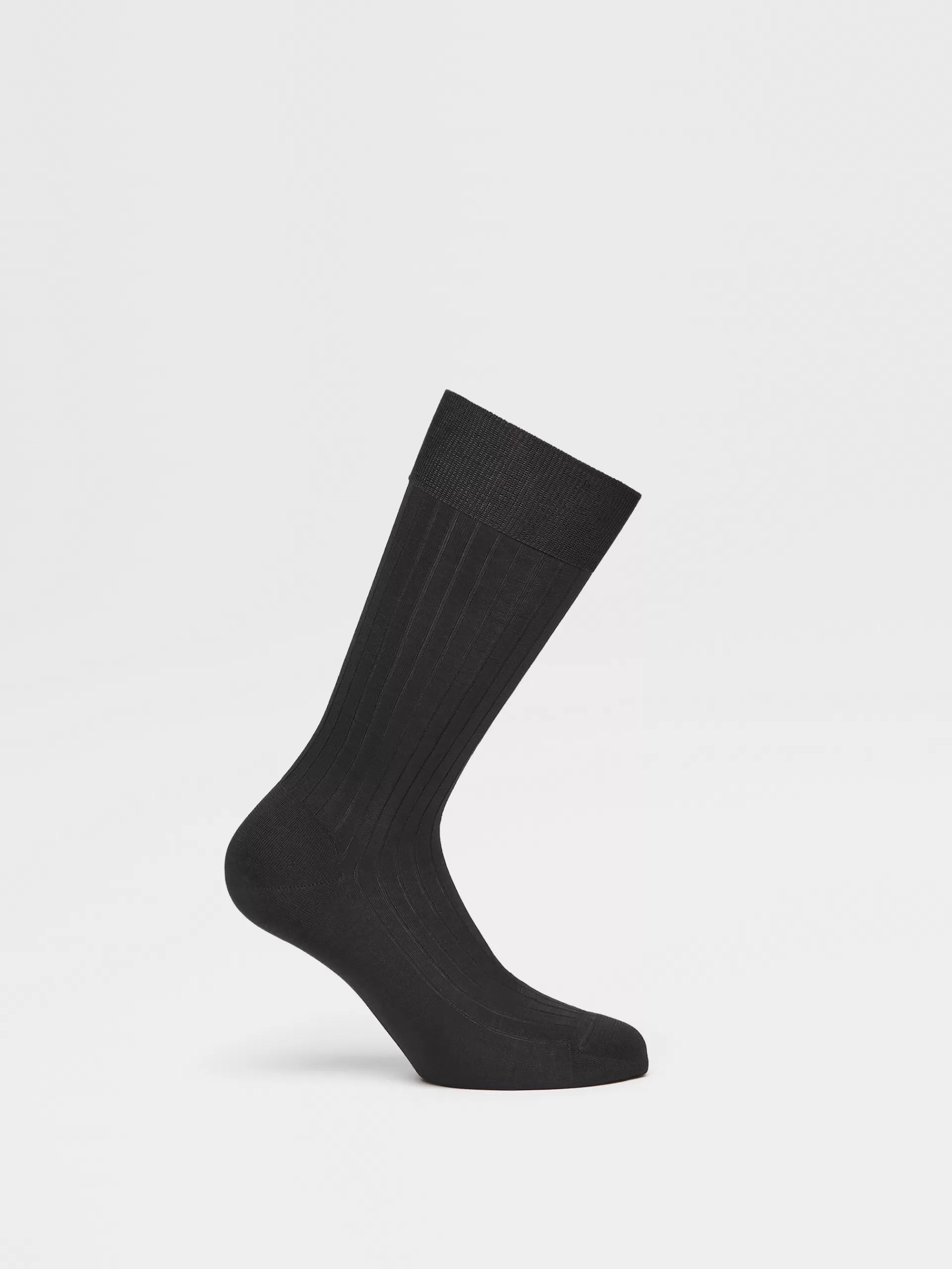 Best ZEGNA Chaussettes En Coton Bleu Marine