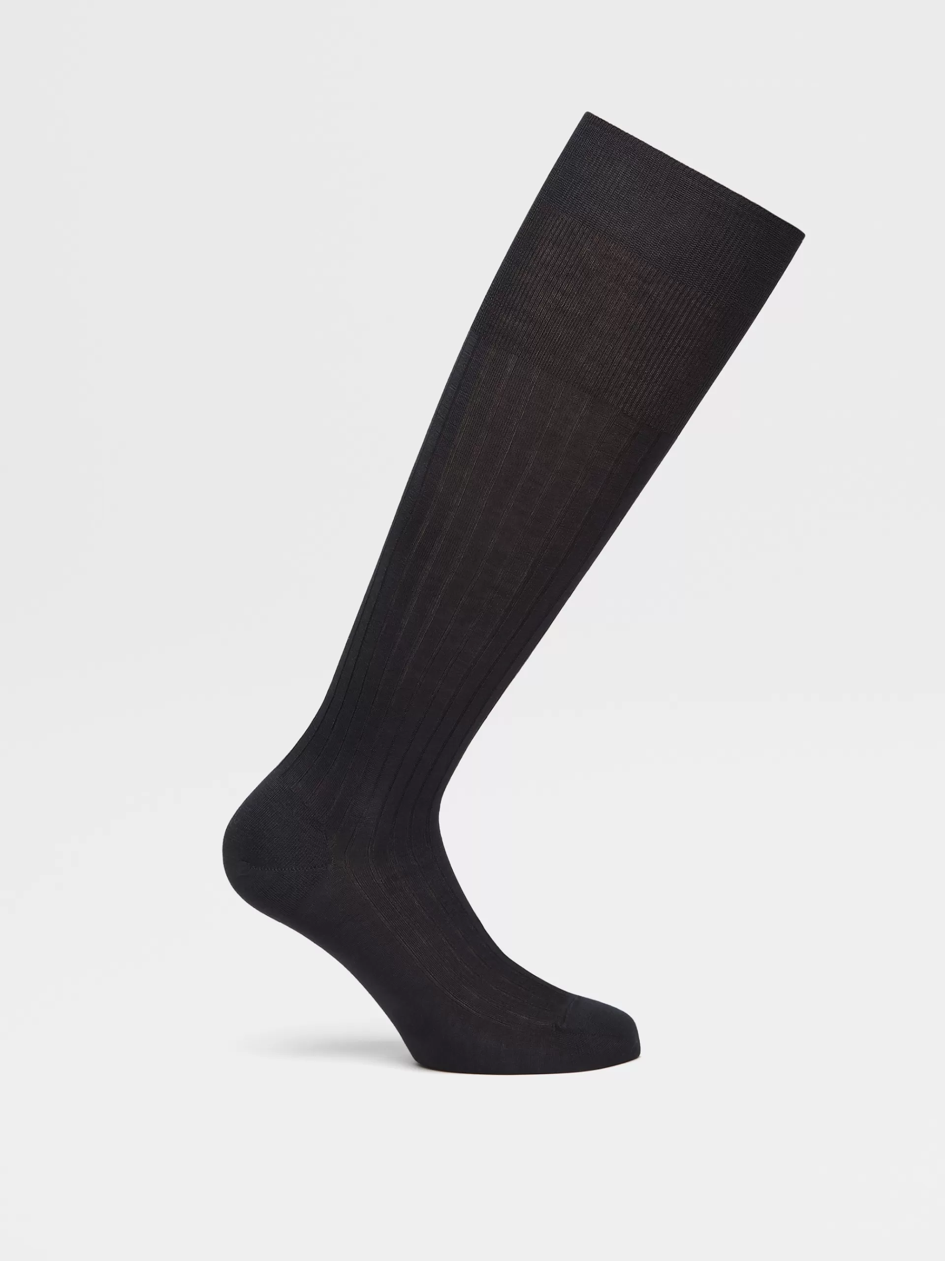 Flash Sale ZEGNA Chaussettes En Coton Bleu Marine