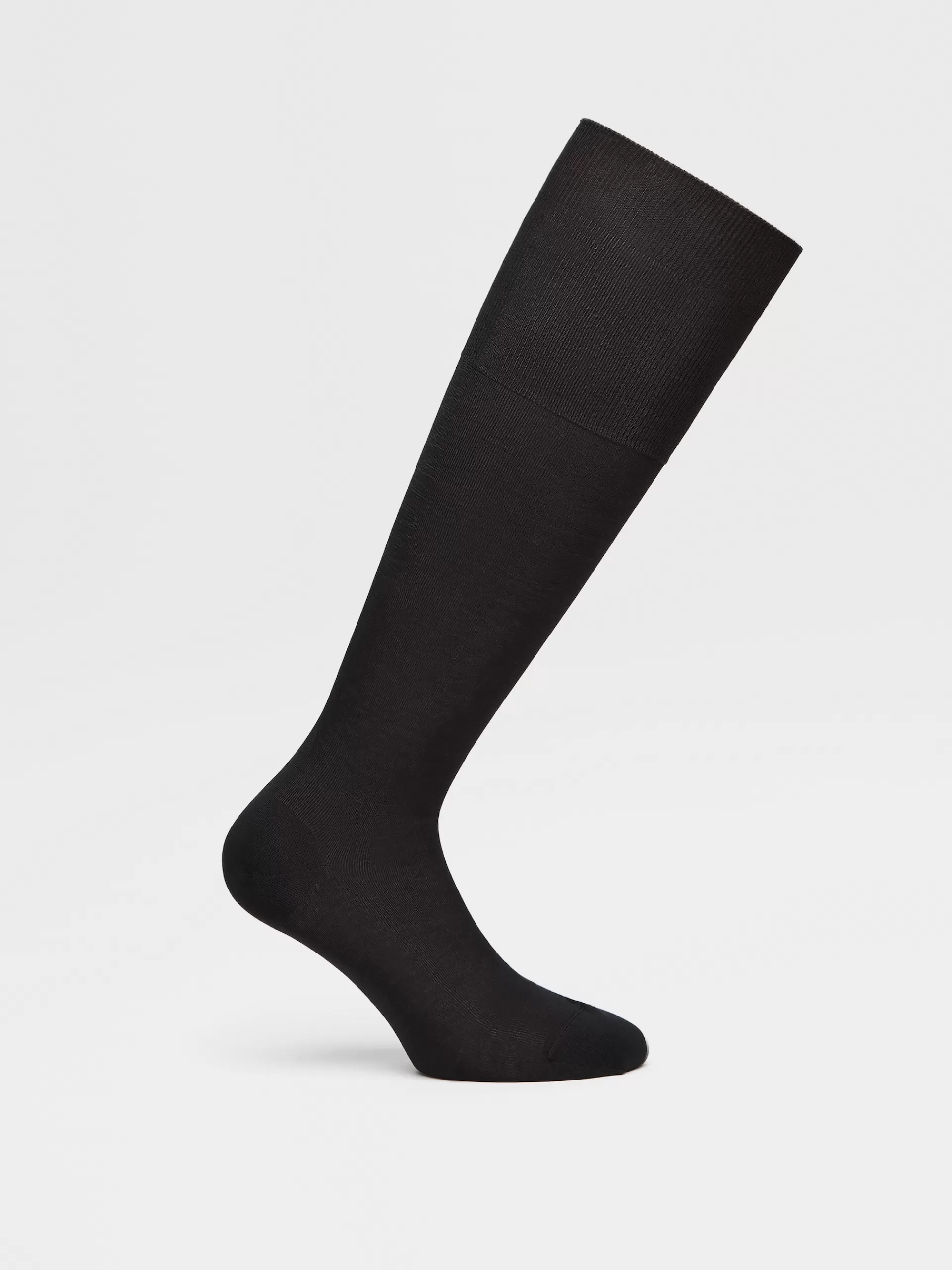 Clearance ZEGNA Chaussettes En Coton Bleu Marine