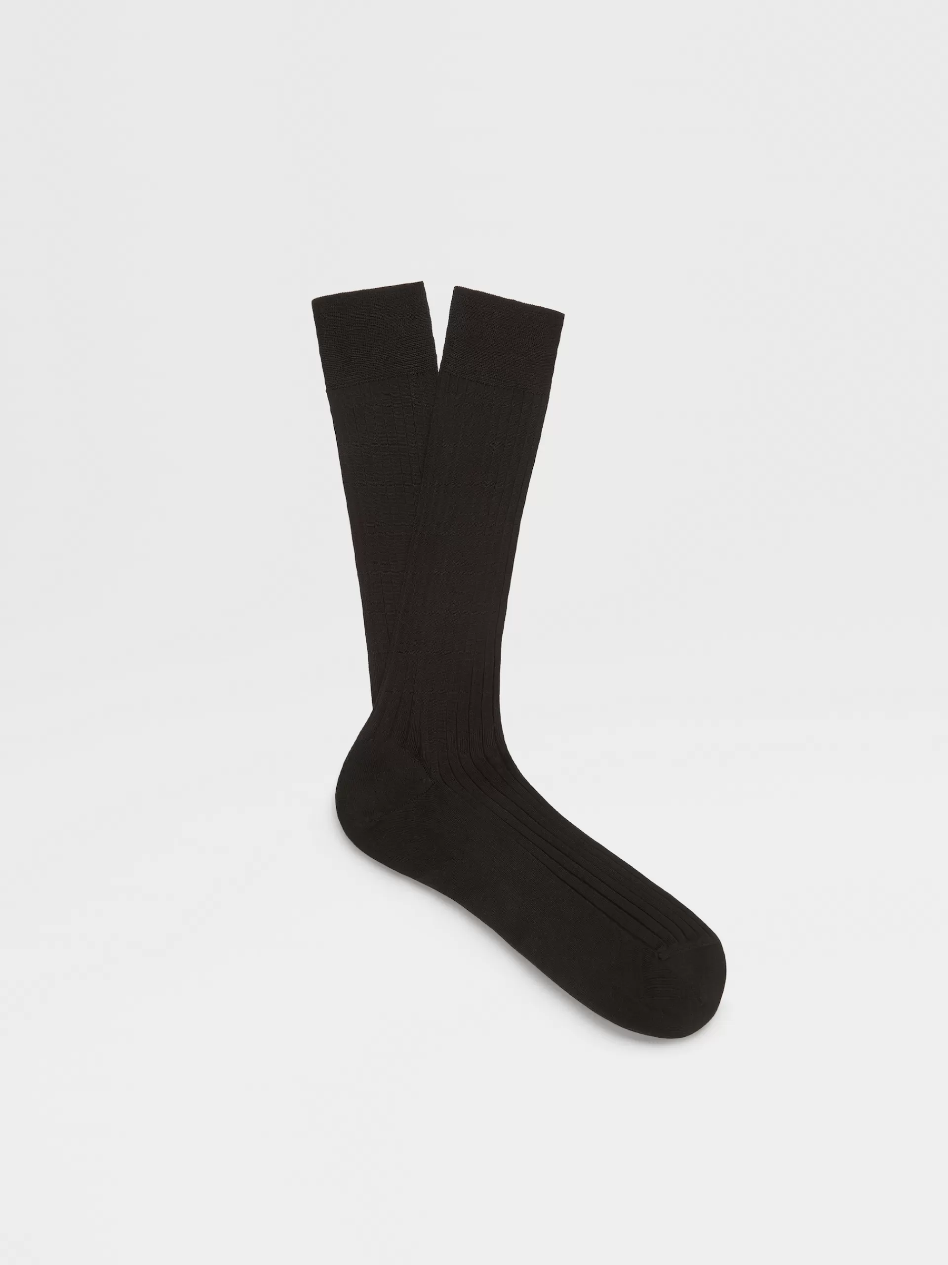 Sale ZEGNA Chaussettes En Cotones Noir