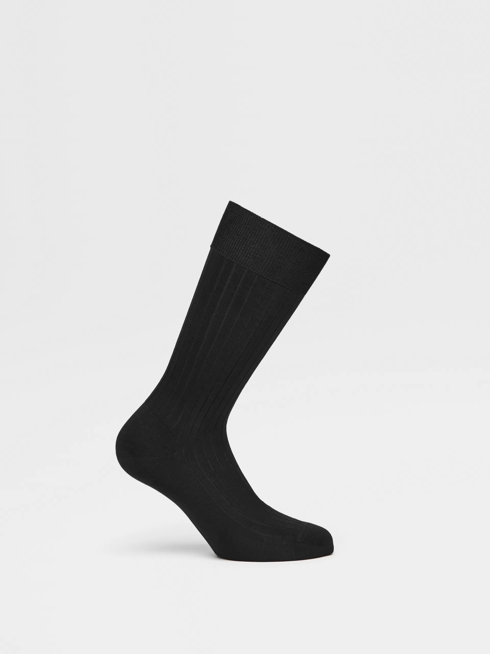 Clearance ZEGNA Chaussettes En Cotones Noir