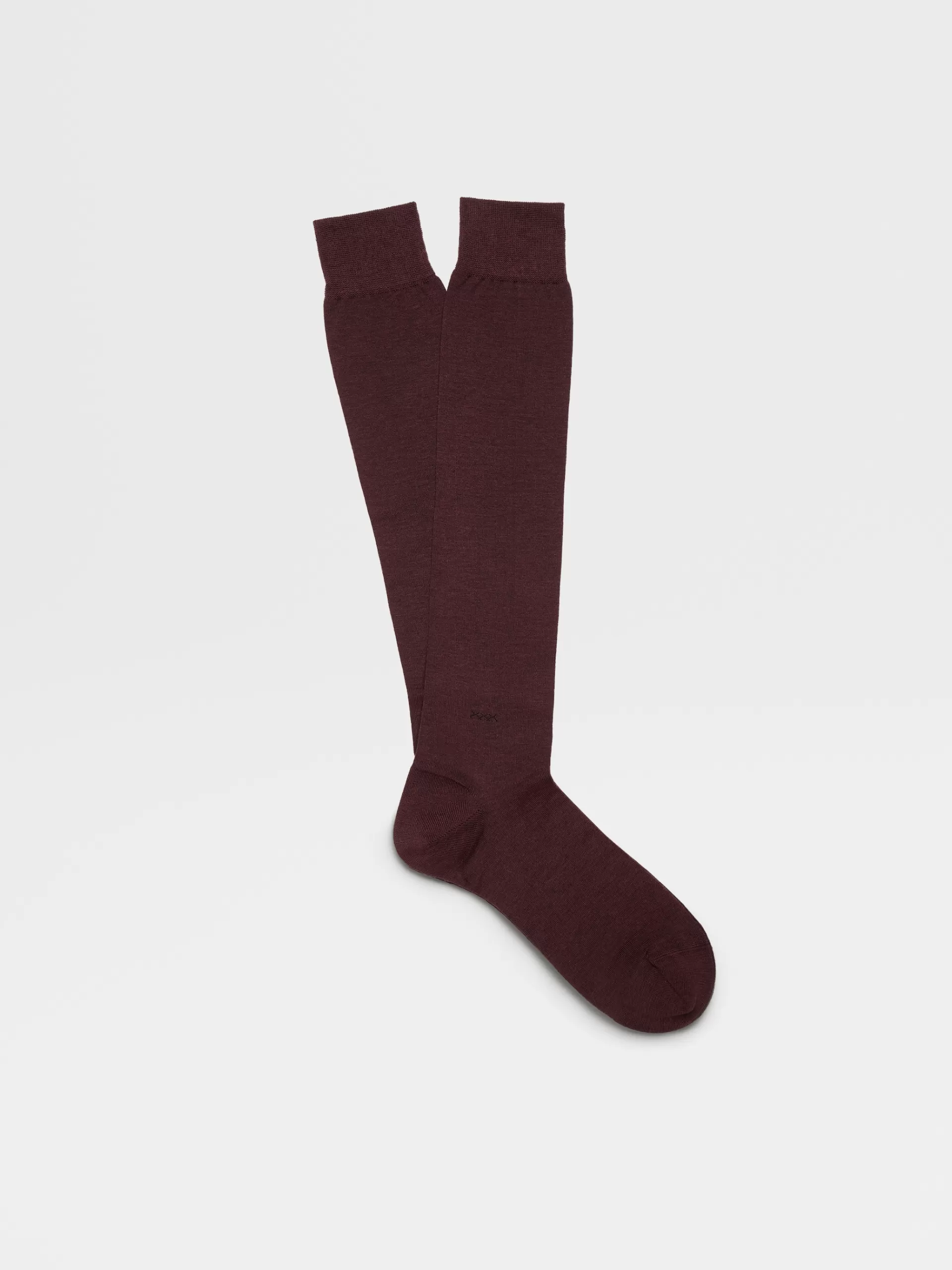 Cheap ZEGNA Chaussettes Mi-Hautes Everyday Triple X Violet Fonce