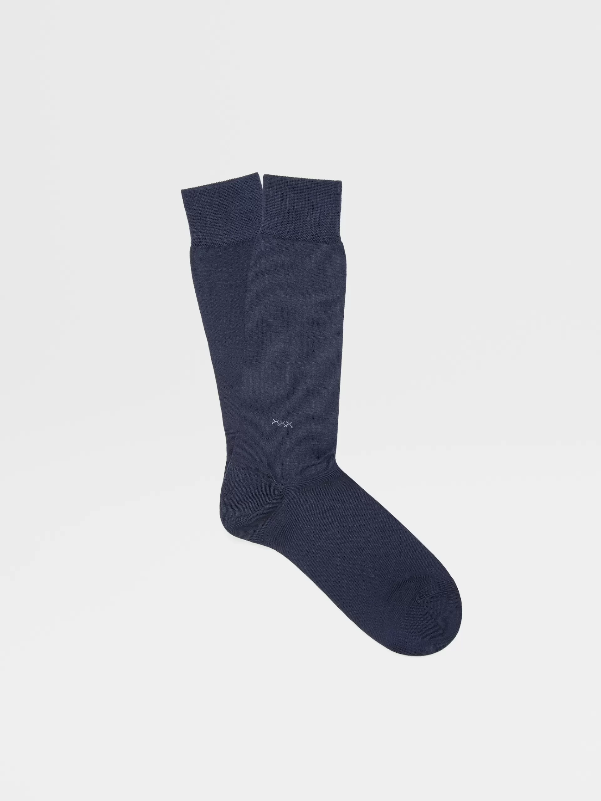 Discount ZEGNA Chaussettes Mi-Hautes Everyday Triple X Bleu Workwear