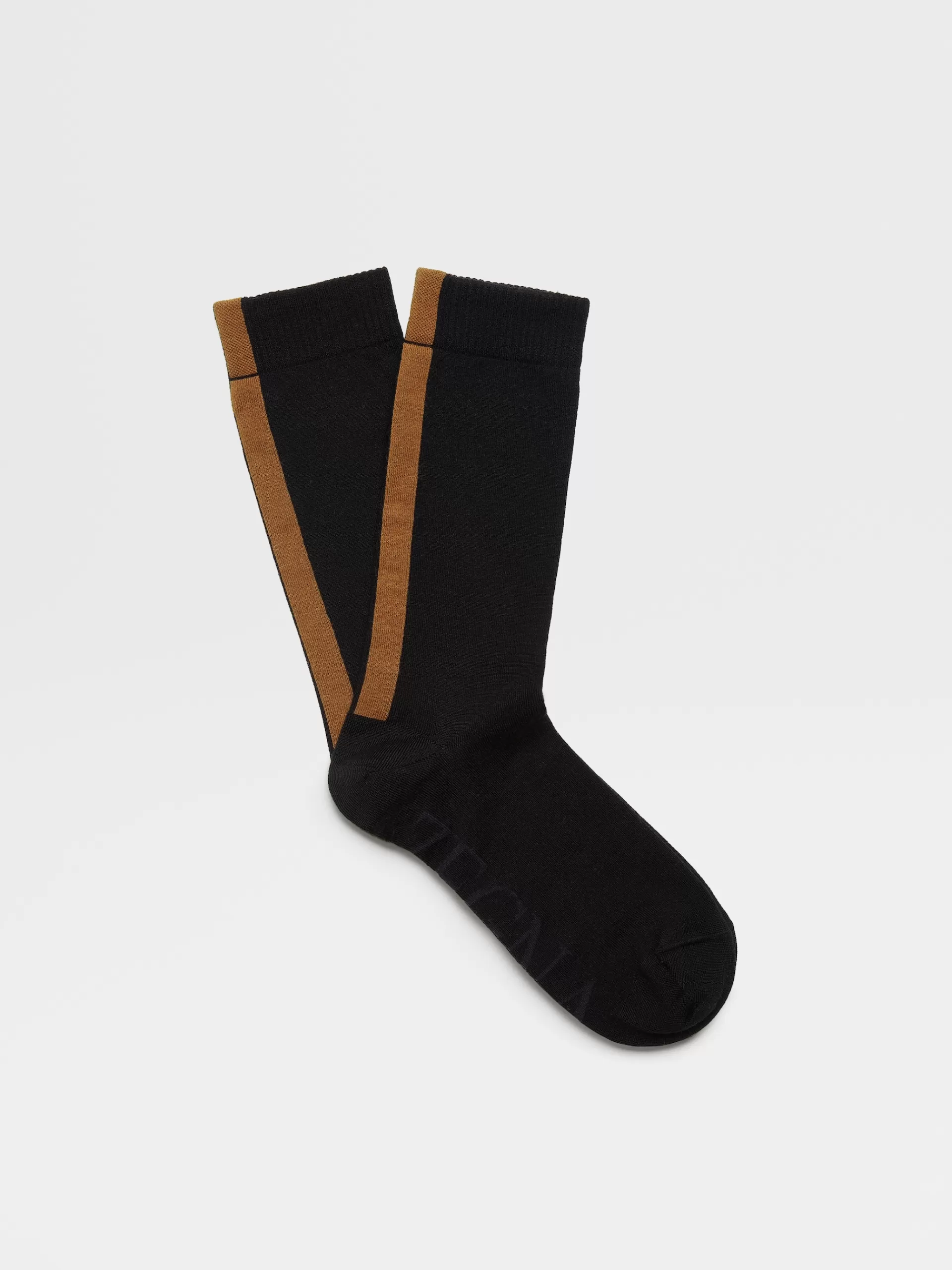 New ZEGNA Chaussettes Mi-Hauteses Noir