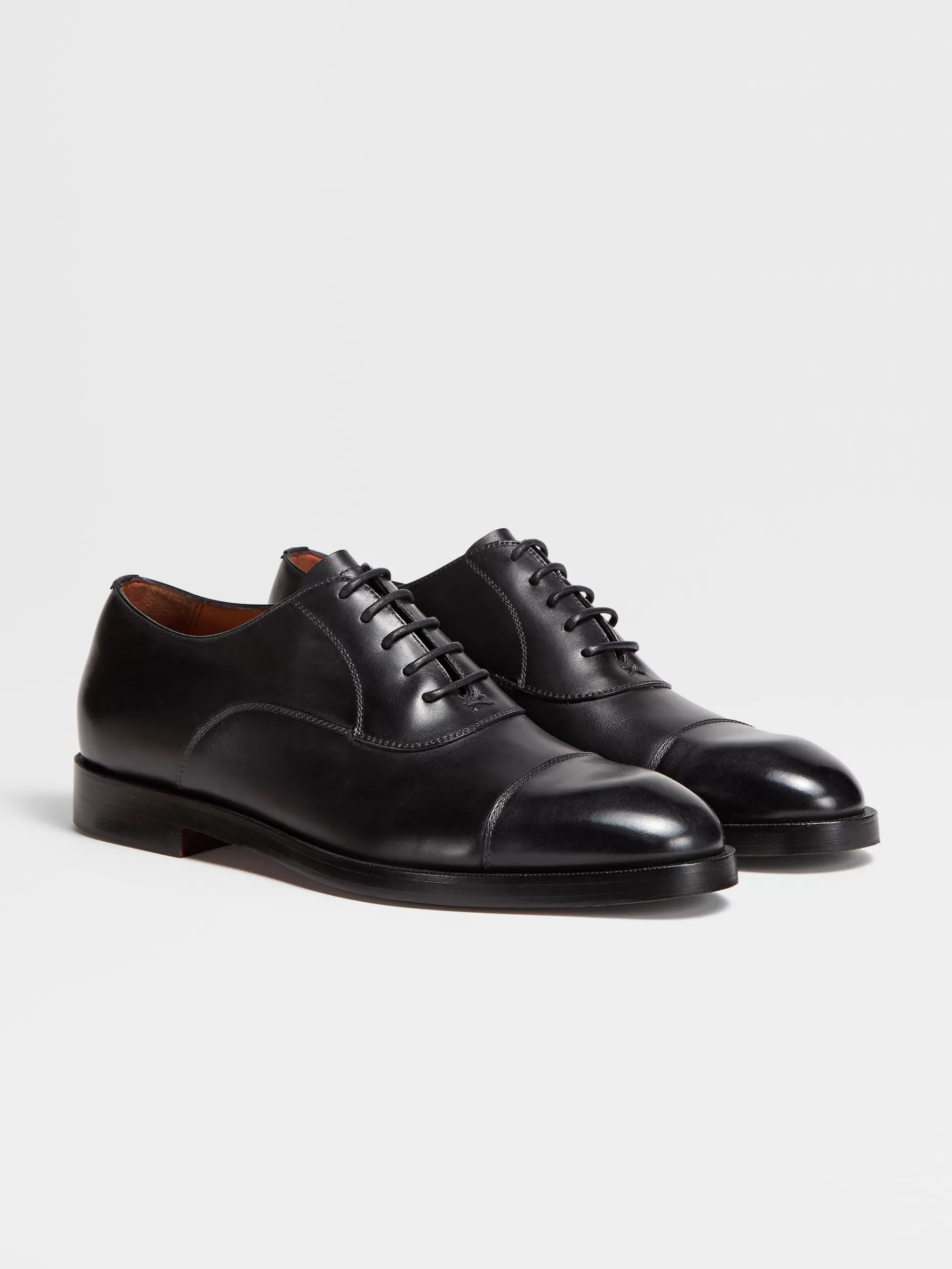 Cheap ZEGNA Chaussures Richelieu Torino En Cuires Noir