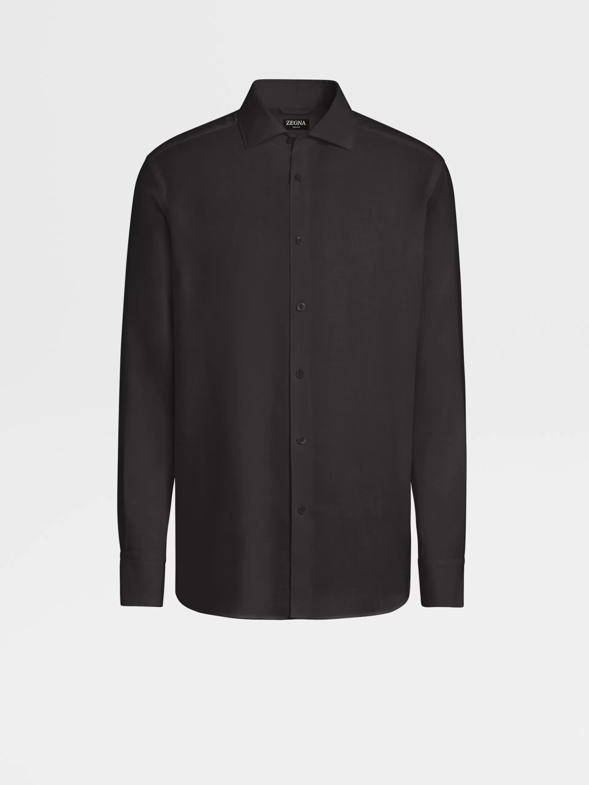 Outlet ZEGNA Chemise Cashcoe A Manches Longues Noir