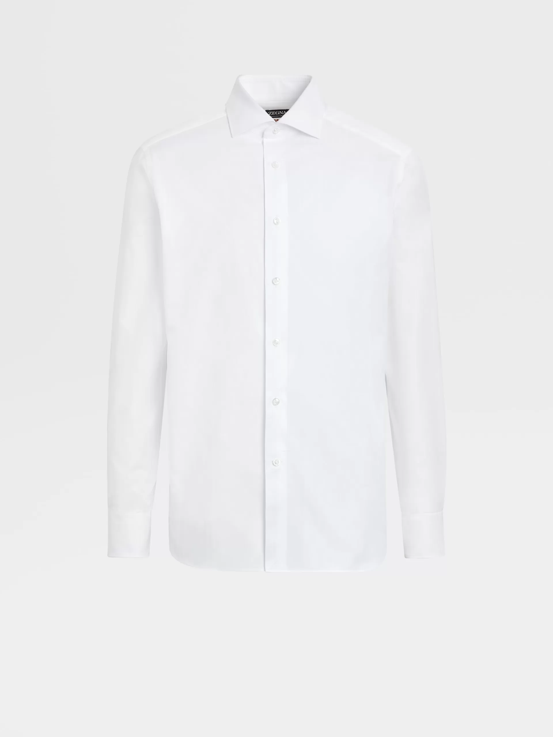 Best ZEGNA Chemise Habillee A Manches Longues En Coton Sea Islandhe Blanc