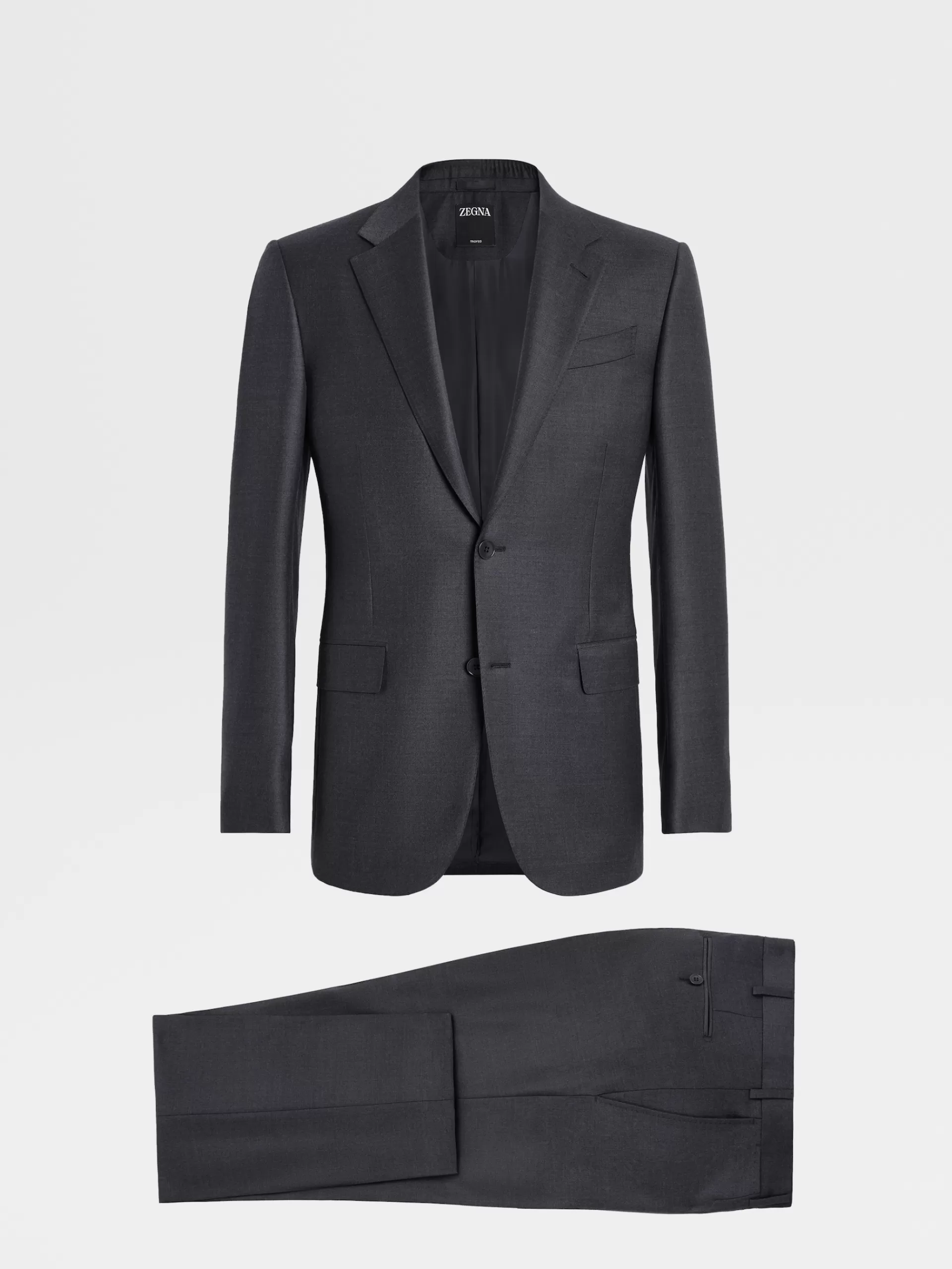 Flash Sale ZEGNA Costume En Laine Trofeo™ Pinpoint Gris