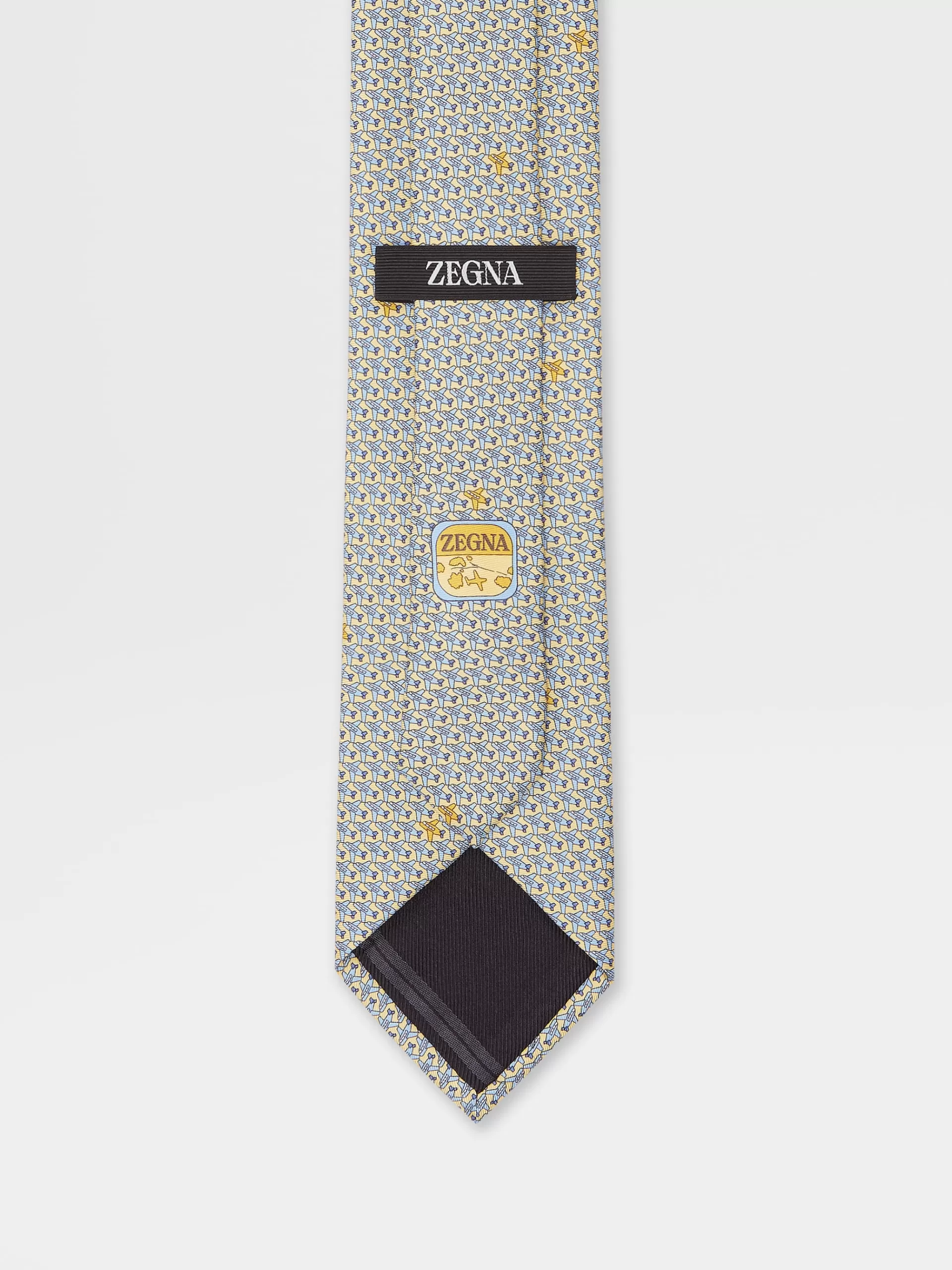 Best Sale ZEGNA Cravate En Soie Jaune