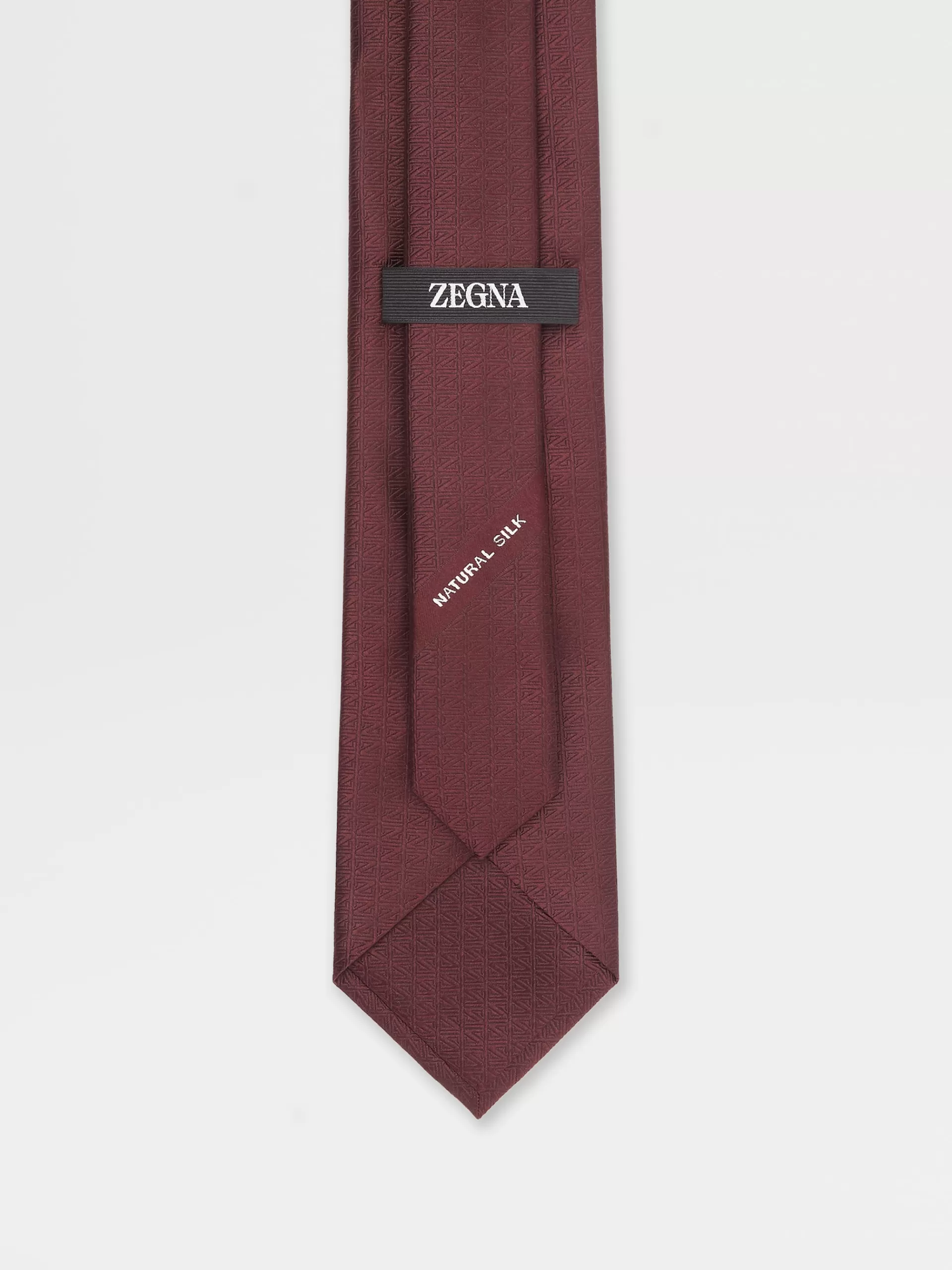 Best Sale ZEGNA Cravate En Soie Bordeaux