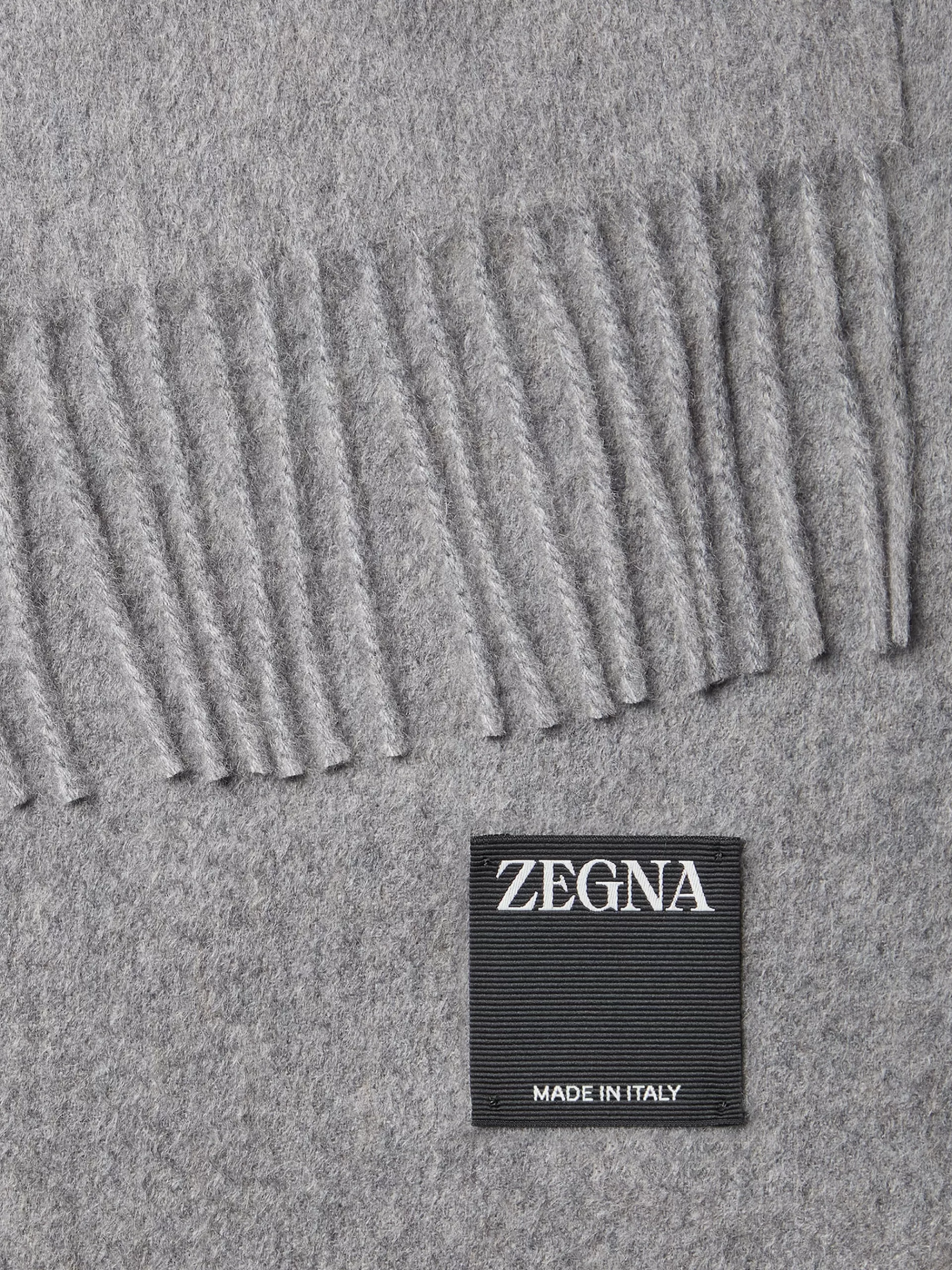 Online ZEGNA Echarpe En Cachemiree Gris