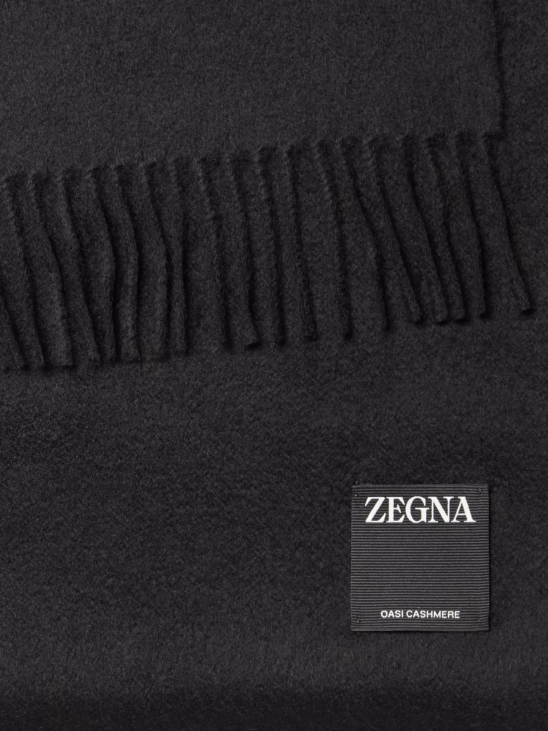 Store ZEGNA Echarpe En Cachemiree Noir