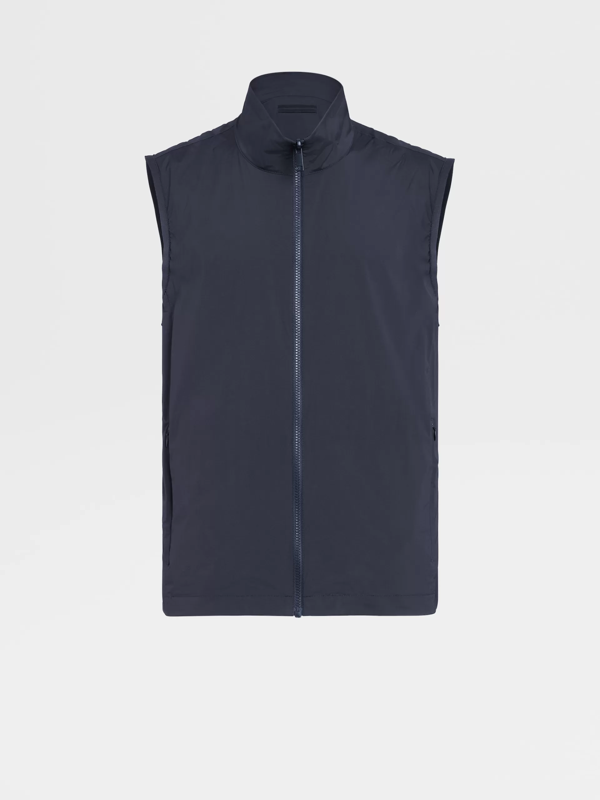 Outlet ZEGNA Gilet Sans Manches Reversible Techmerino™ Bleu Marine