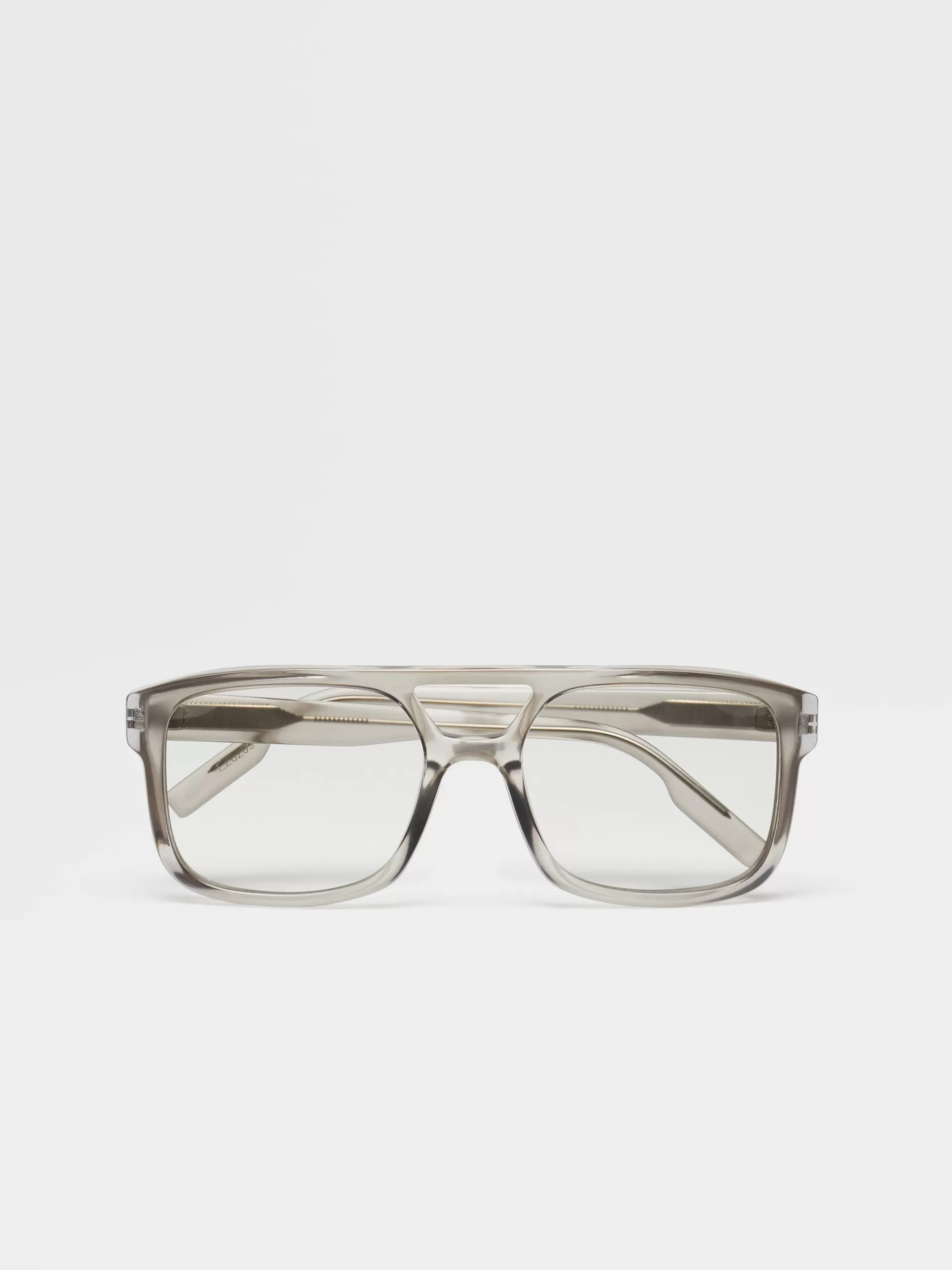 Discount ZEGNA Lunettes De Soleil Fashion Show Gris Clair Transparent