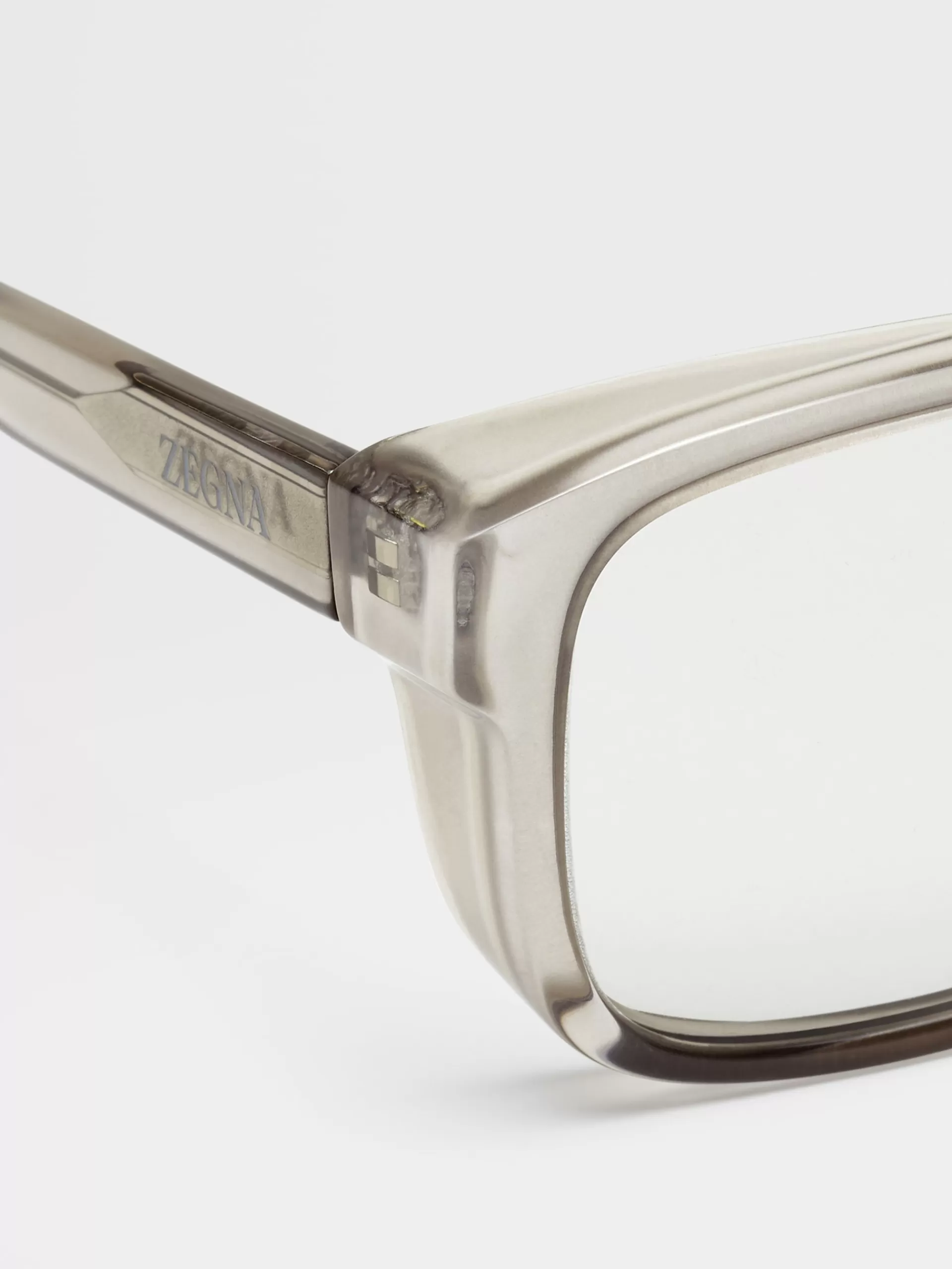 Discount ZEGNA Lunettes De Soleil Fashion Show Gris Clair Transparent