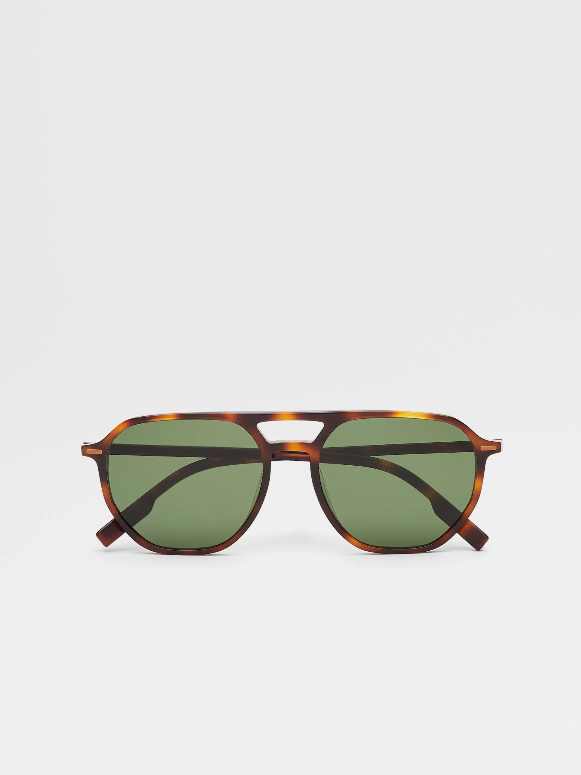 Shop ZEGNA Lunettes De Soleil Leggerissimo En Acetate Havane