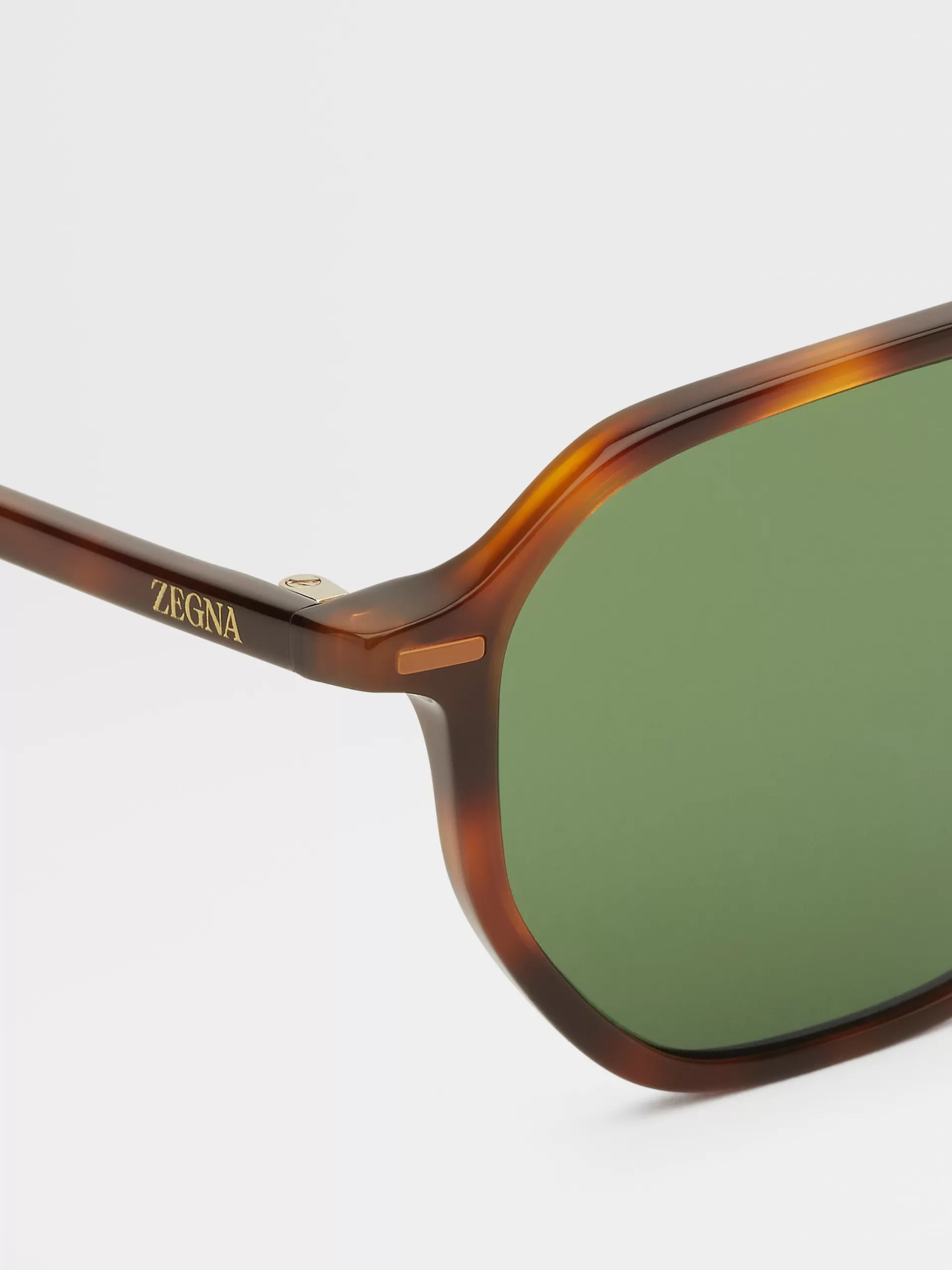 Shop ZEGNA Lunettes De Soleil Leggerissimo En Acetate Havane