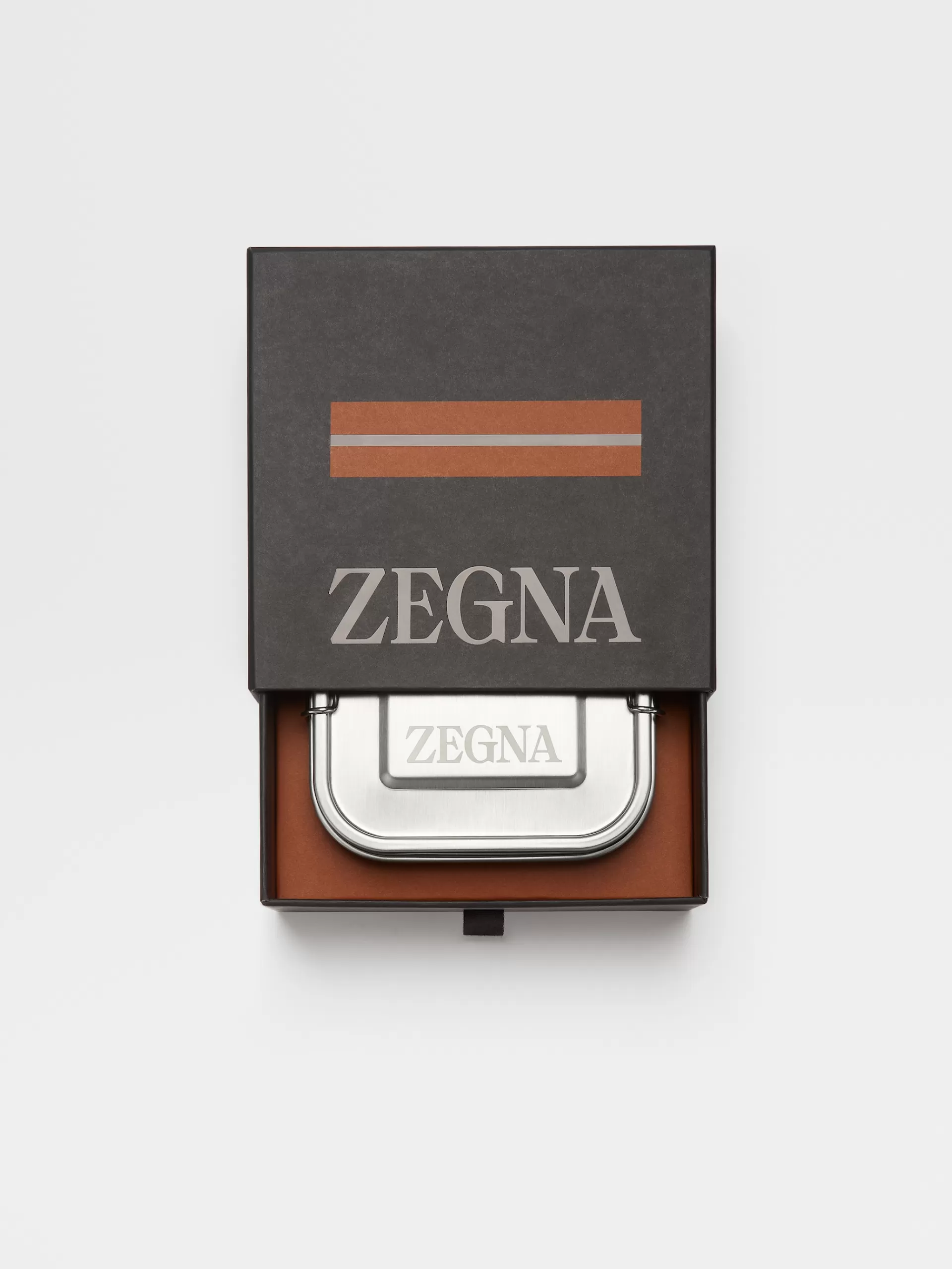 Shop ZEGNA Lunettes De Soleil Pliables Luce Noires Et Marron Vigogne Noir/Marron Vigogne