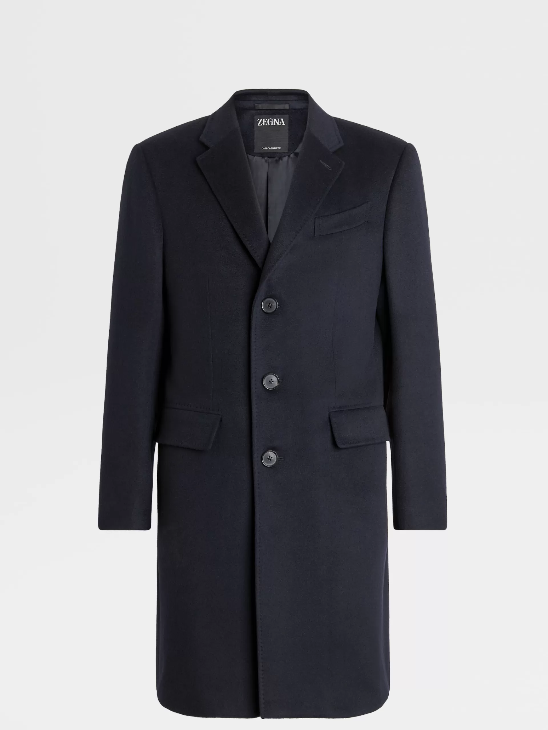 Outlet ZEGNA Manteau Sartorial Oasi Cashmere Bleu Marine