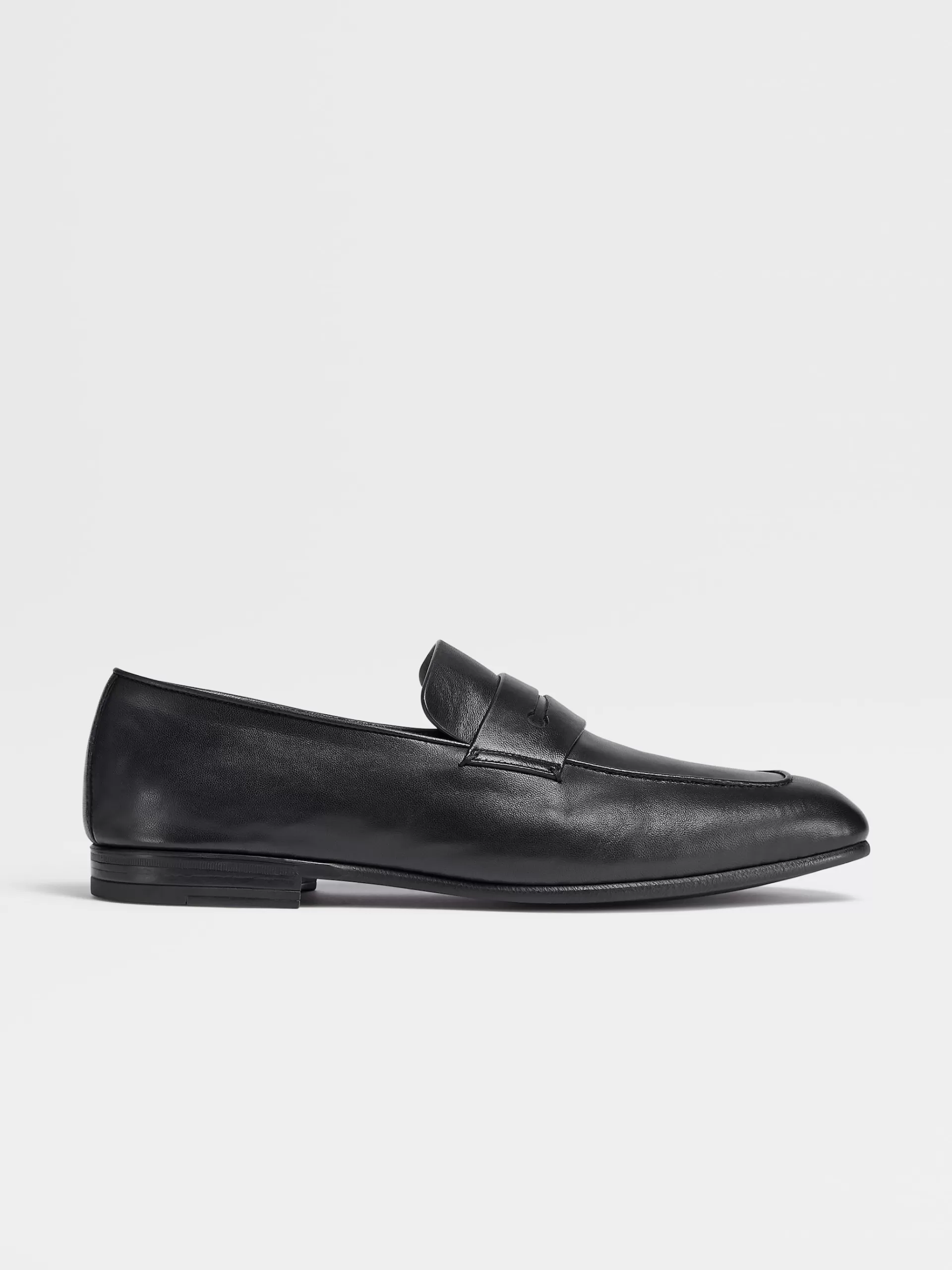 Outlet ZEGNA Mocassin L'Asola En Cuir Noir