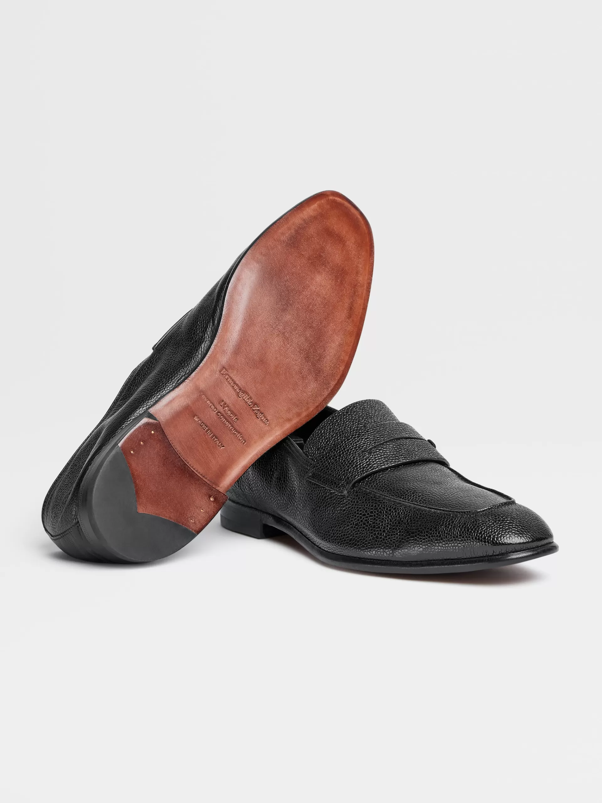 Online ZEGNA Mocassin L'Asola En Cuir Noir