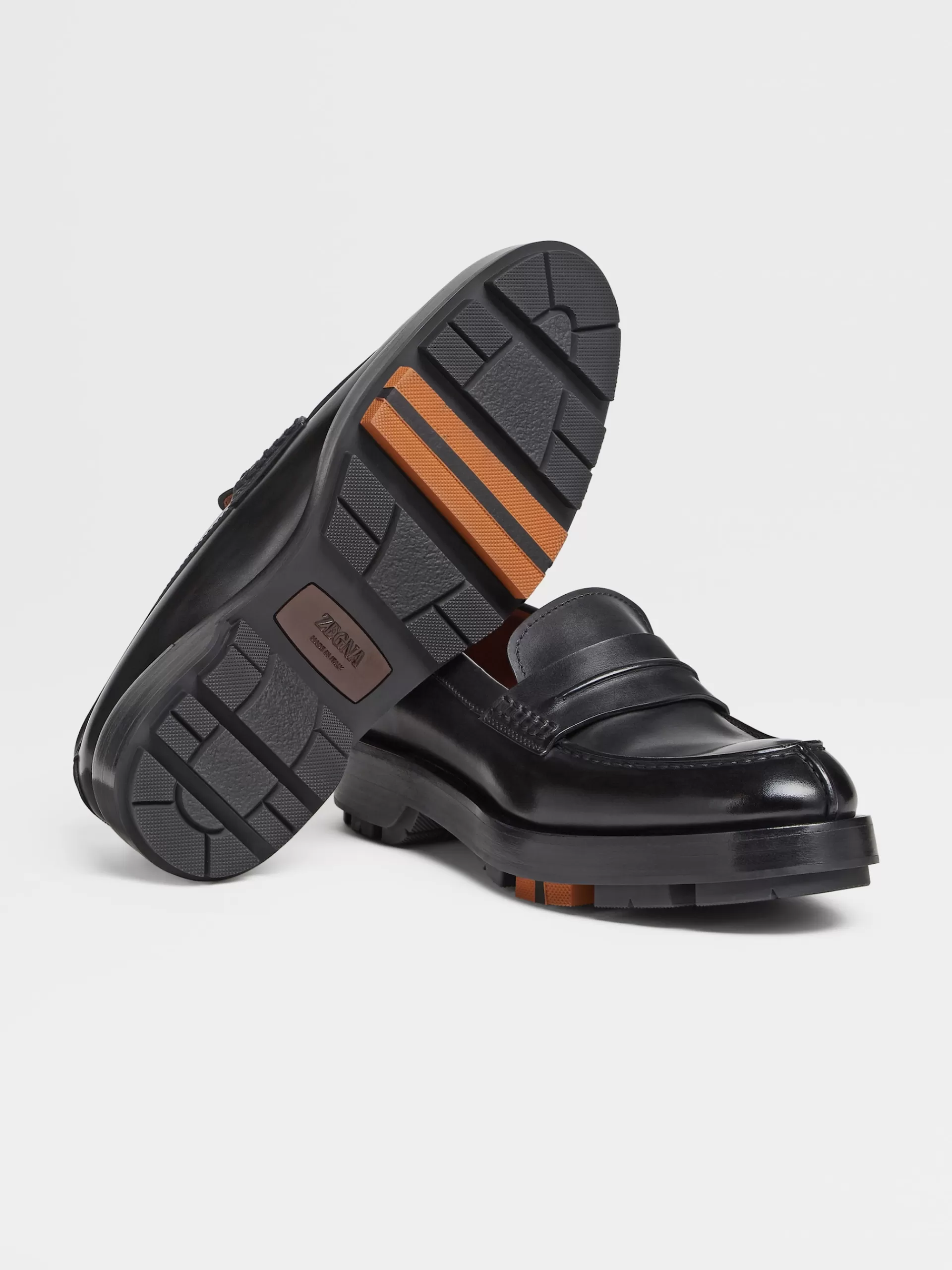 Online ZEGNA Mocassins En Cuir Ponce Udines Noir