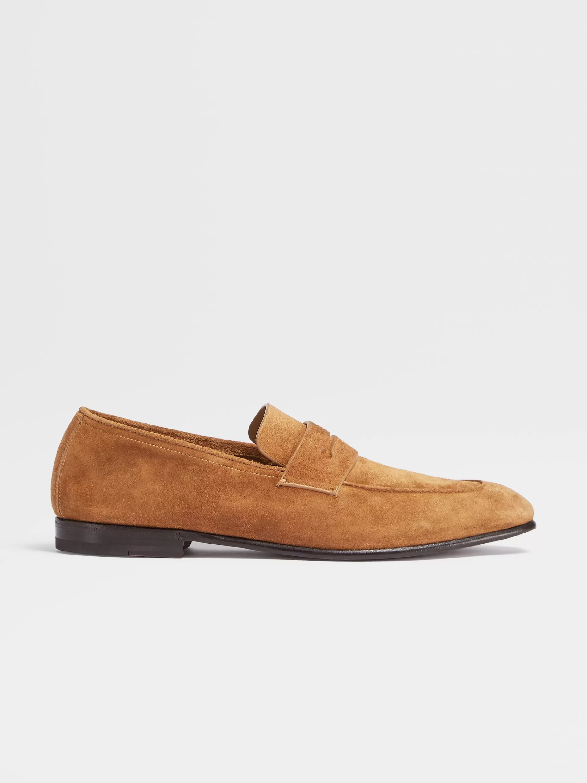 Clearance ZEGNA Mocassins L'Asola En Veau Velours Ocre